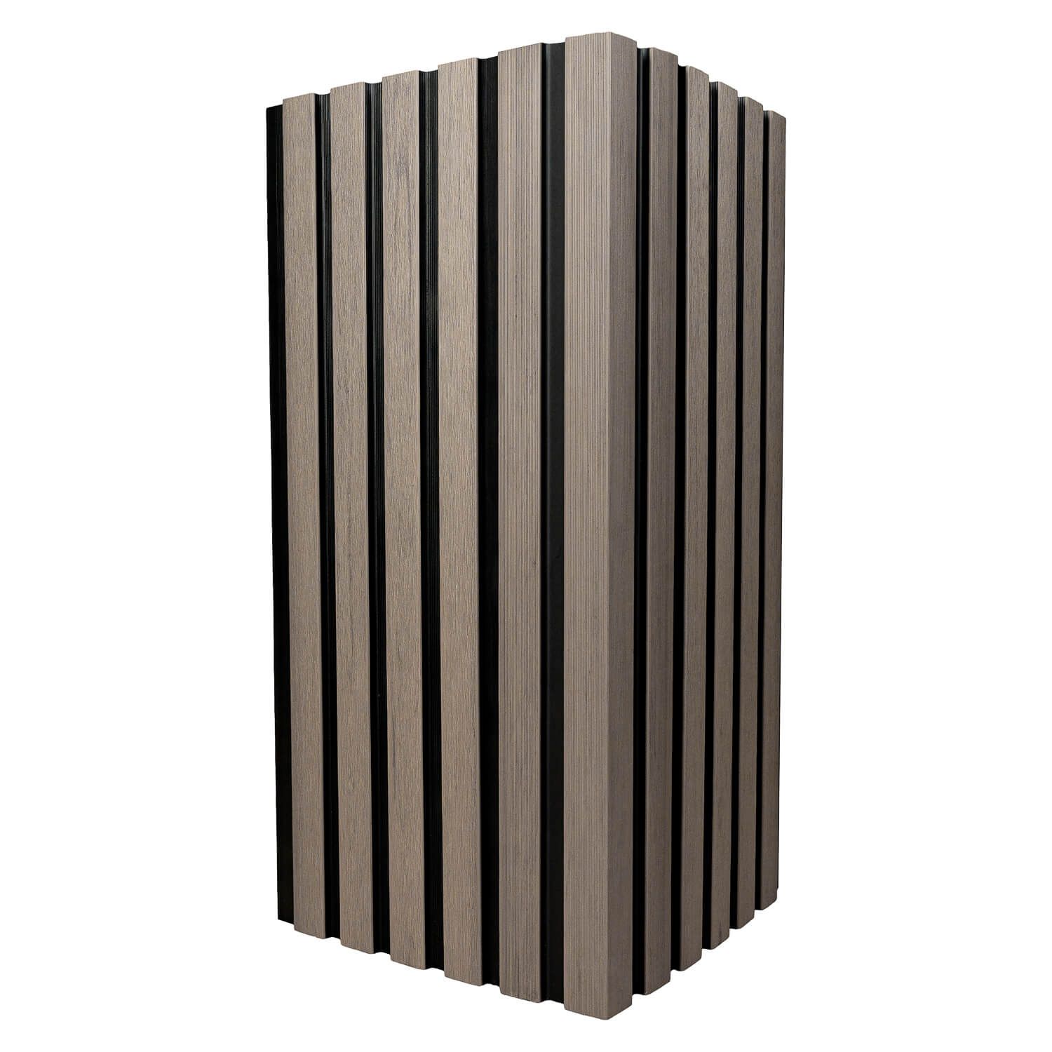 WPC Corner Trim for Slatted Cladding DUO Antique / Black – 2.9 m WPC Corner Trim for Slatted Cladding DUO Antique / Black – 2.9 m