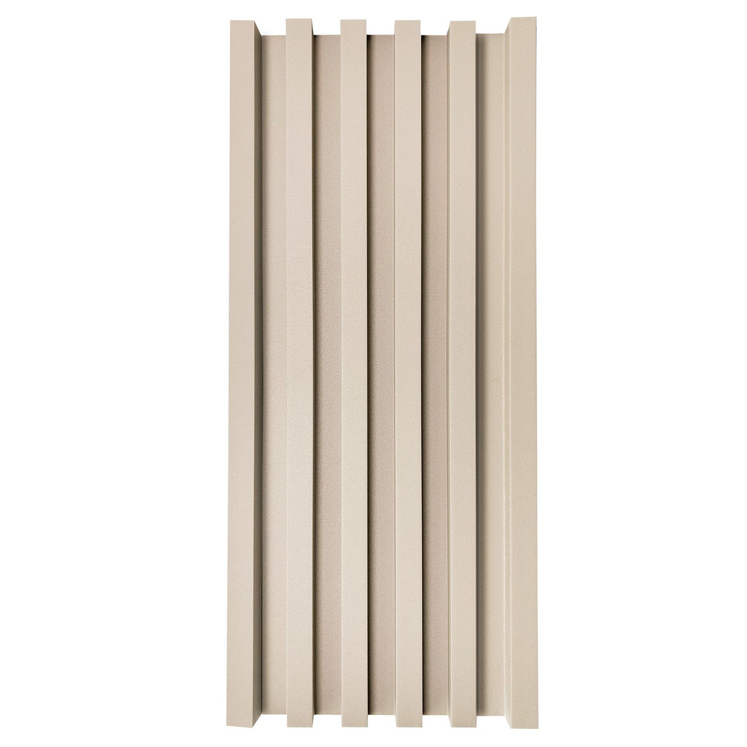 Listwa Lamelowa Zakończeniowa Ecru Brokat 2,4 x 4,3 cm – dł. 2,7 m