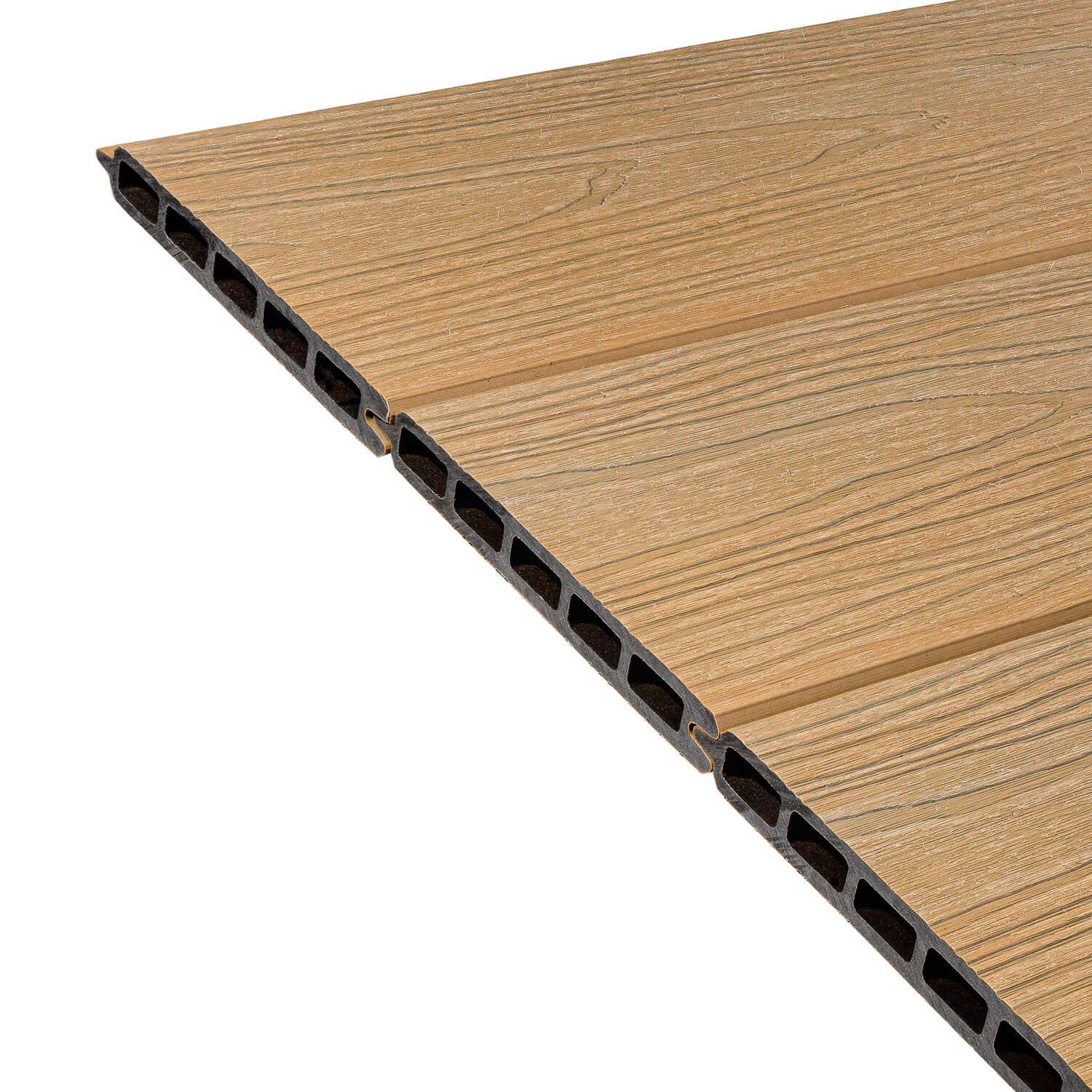 Composite Fence Board Premium 3D Oak 160 x 20 mm - 1,8 m Composite Fence Board Premium 3D Oak 160 x 20 mm - 1,8 m