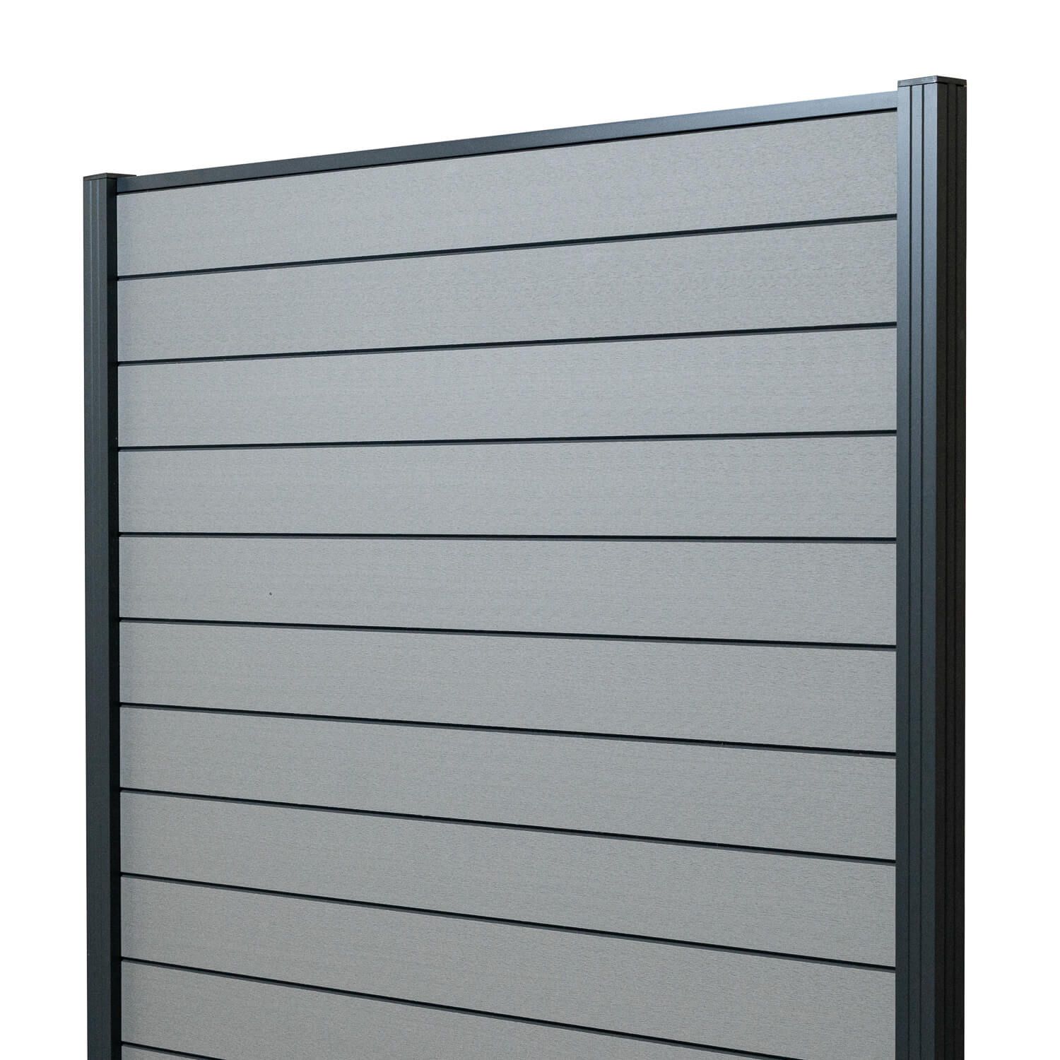 Standard WPC Fencing Panel Grey – 1 Post Standard WPC Fencing Panel Grey – 1 Post
