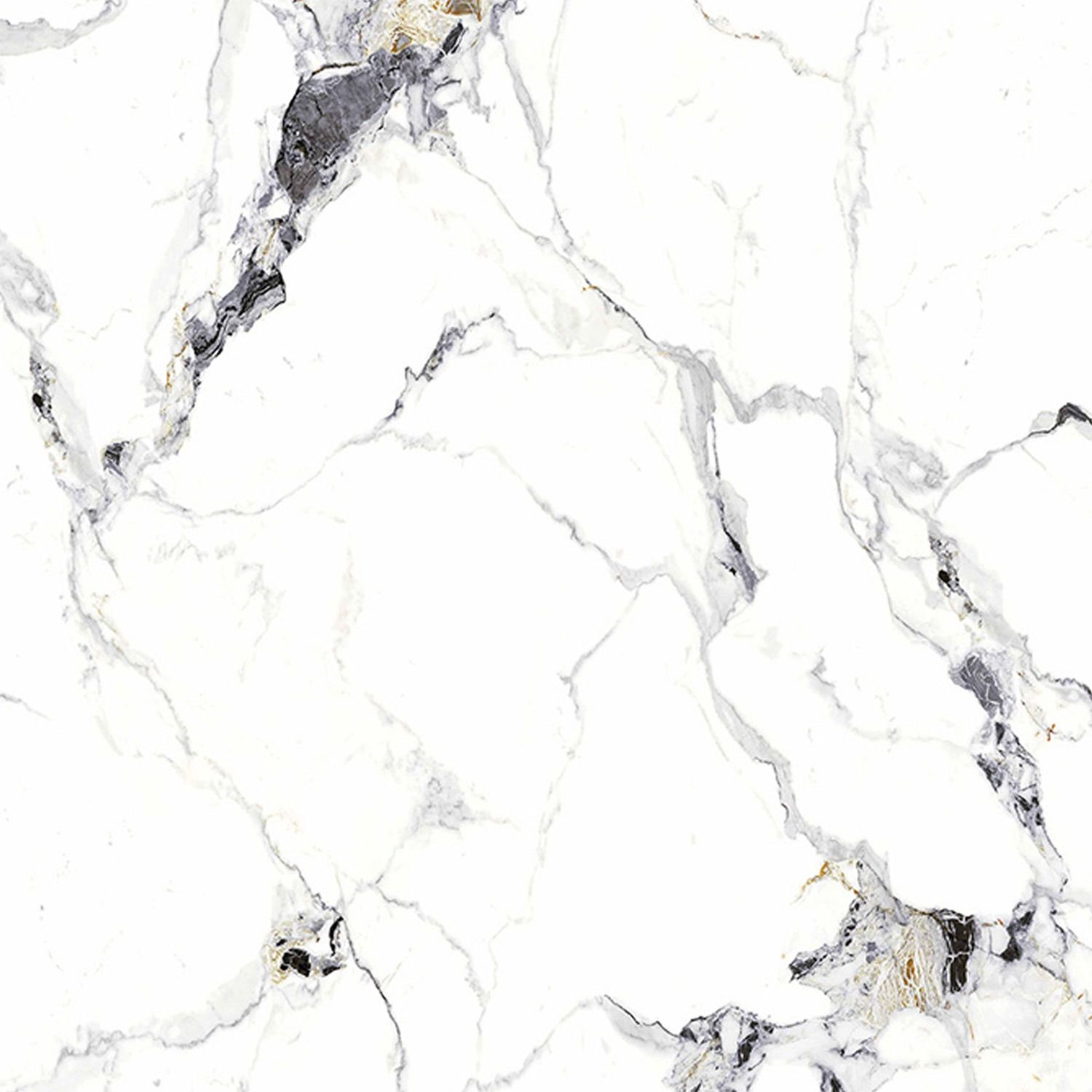 Wall Panel SPC Carrara White Marble Glossy 120 x 280 cm 4 mm (A)