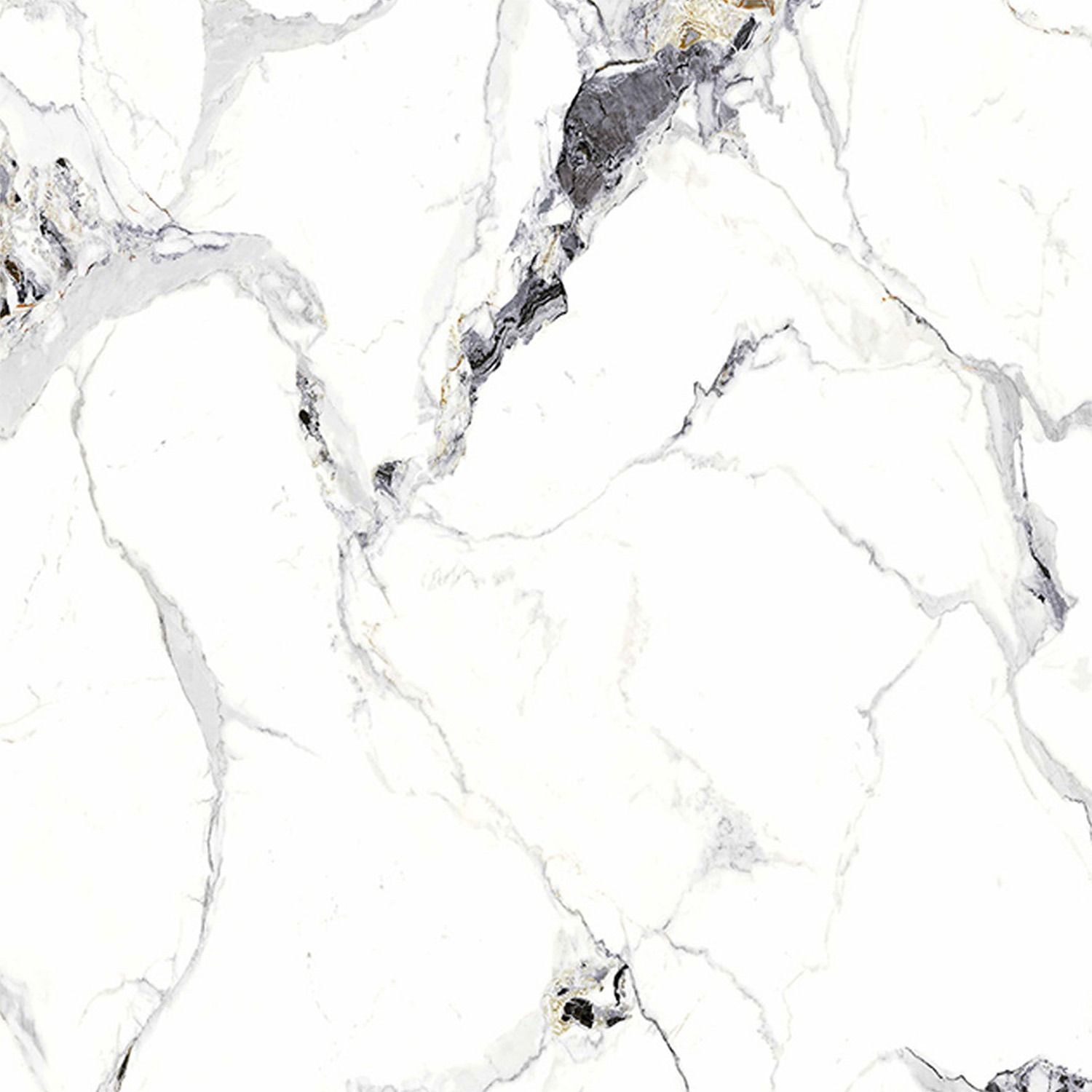 Wall Panel SPC Carrara White Marble Glossy 120 x 280 cm 4 mm (C)