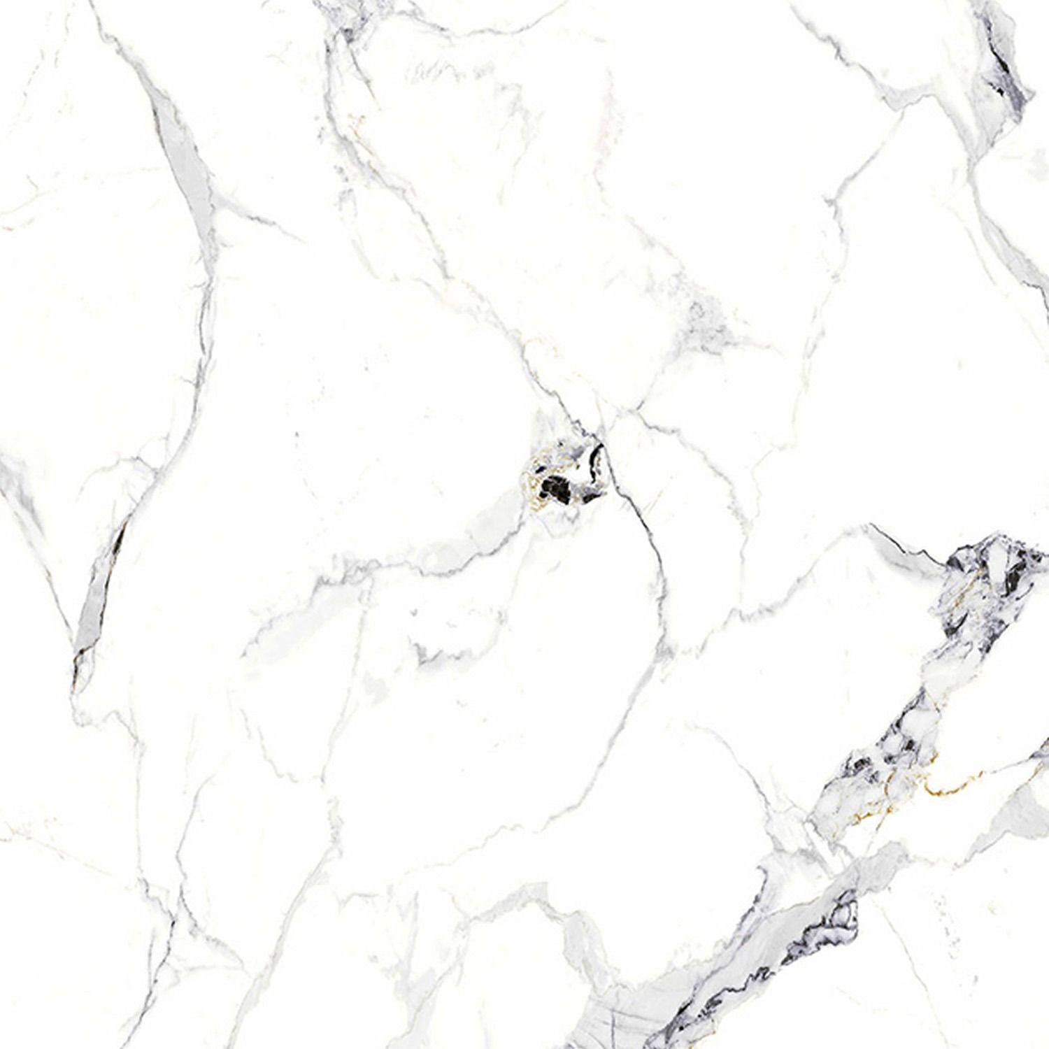 Wall Panel SPC Carrara White Marble Glossy 120 x 280 cm 4 mm (C)