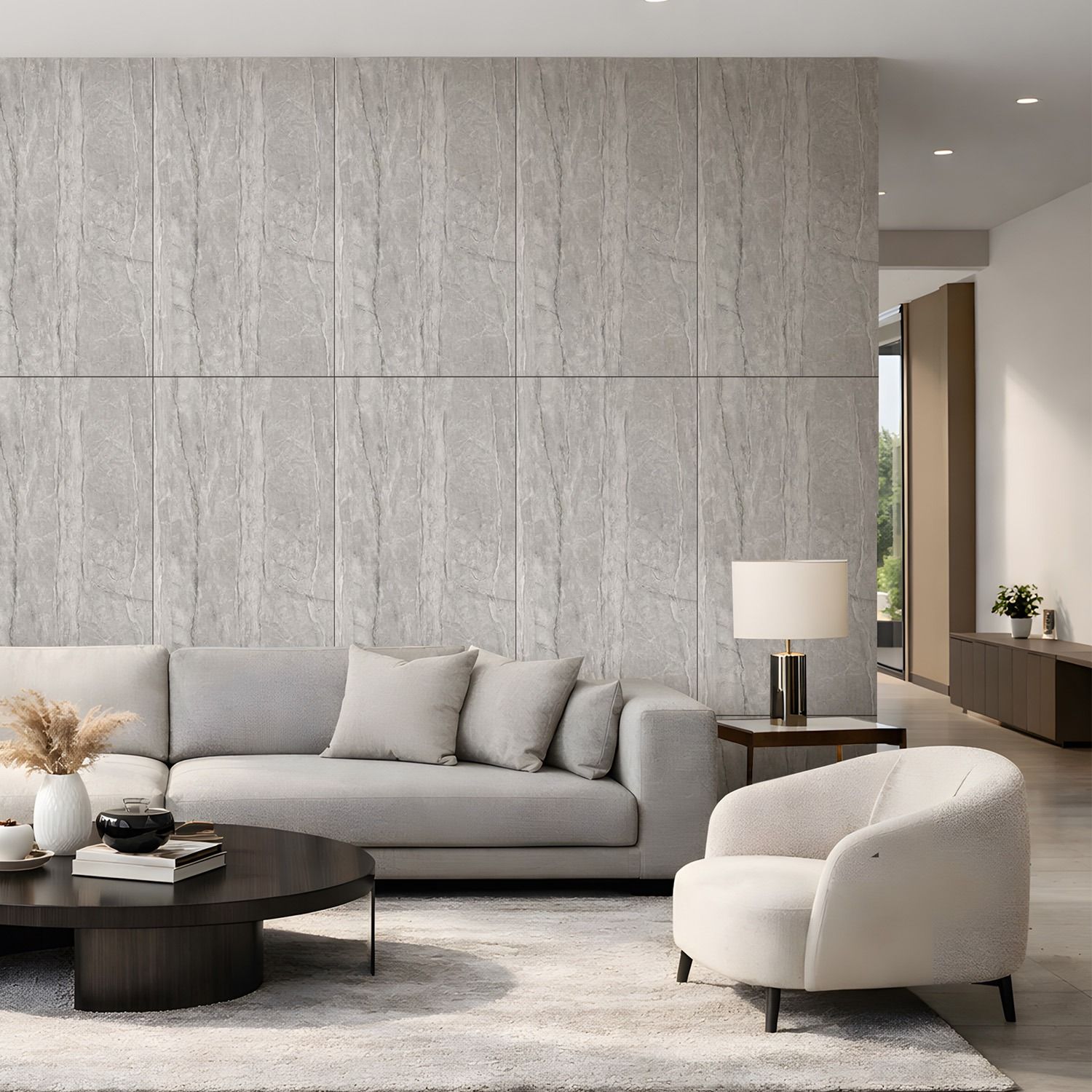 Wall Panel SPC Monza Grey Stone Matt 60 x 120 cm 4 mm Wall Panel SPC Monza Grey Stone Matt 60 x 120 cm 4 mm
