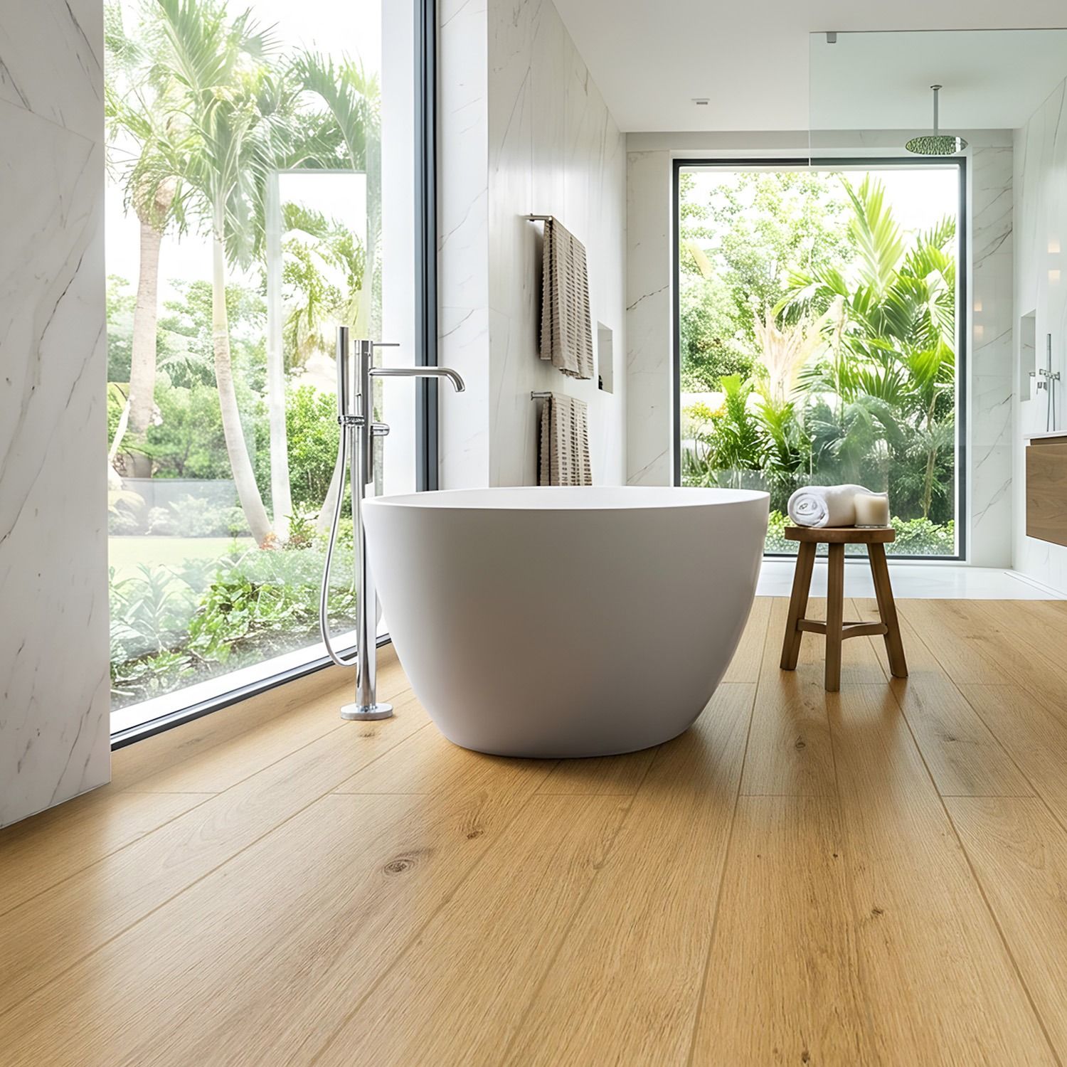 SPC Vinyl Floor Panel Light Oak Matt 18 × 122 cm 4 mm