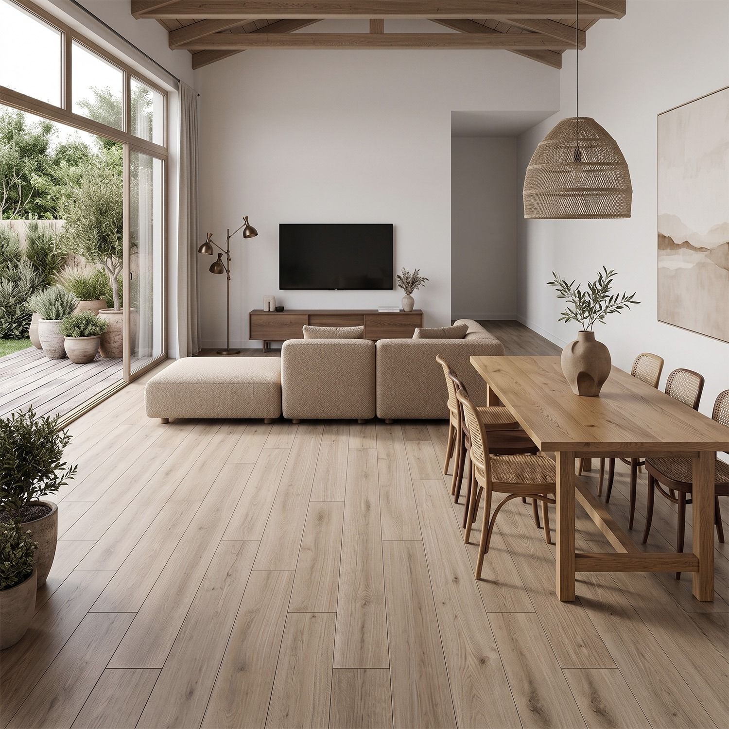 SPC Vinyl Floor Panel Light Oak Matt 18 × 122 cm 4 mm – 1 pc. SPC Vinyl Floor Panel Light Oak Matt 18 × 122 cm 4 mm – 1 pc.