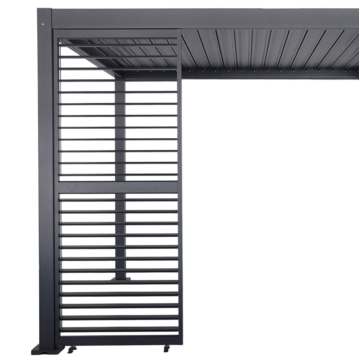 Adjustable Horizontal Louver Panel for Garden Pergola Anthracite