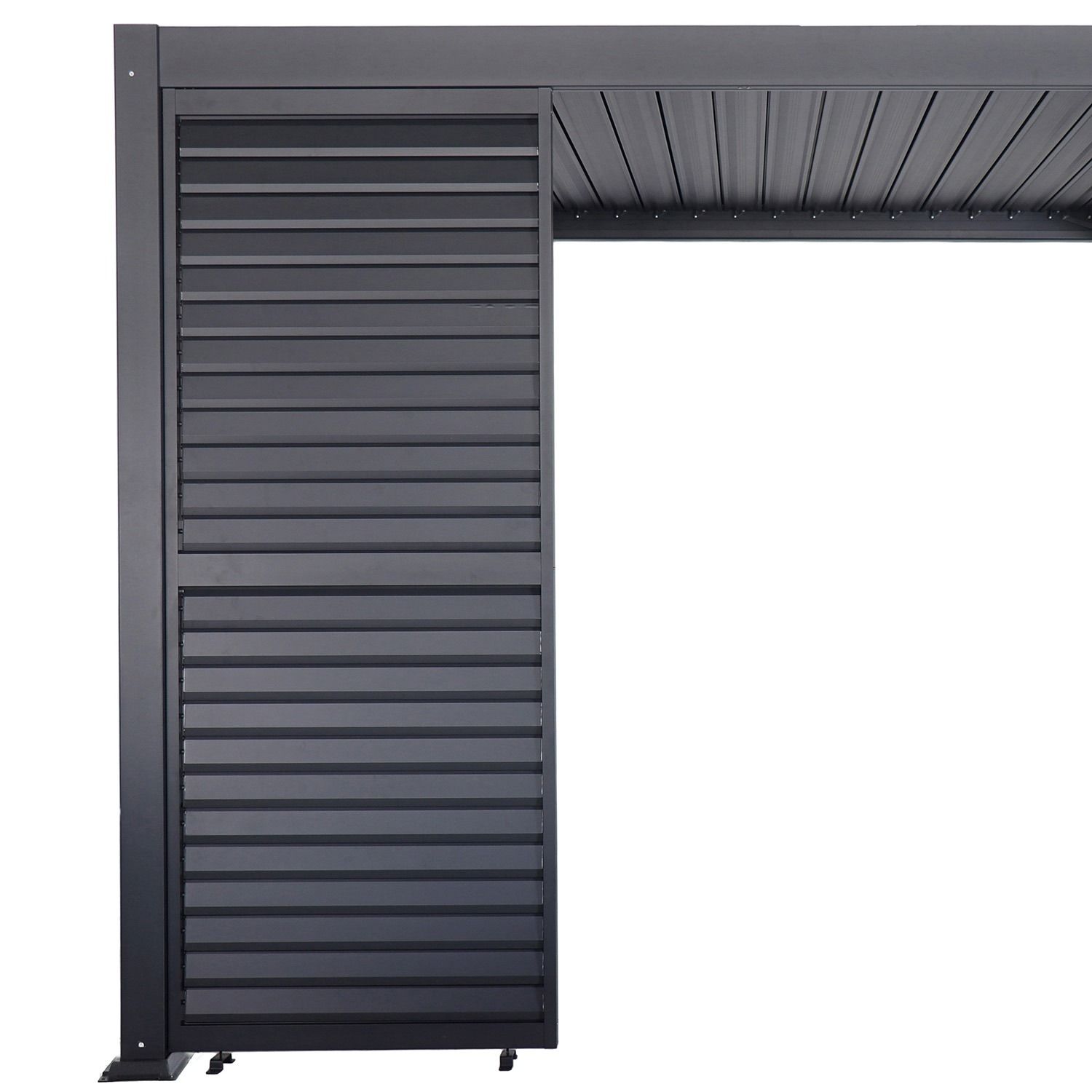 Adjustable Horizontal Louver Panel for Garden Pergola Anthracite