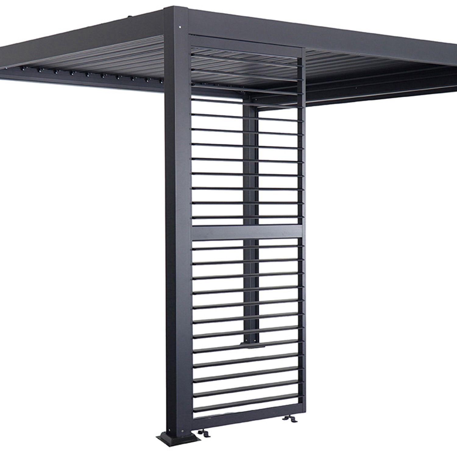 Adjustable Horizontal Louver Panel for Garden Pergola Anthracite