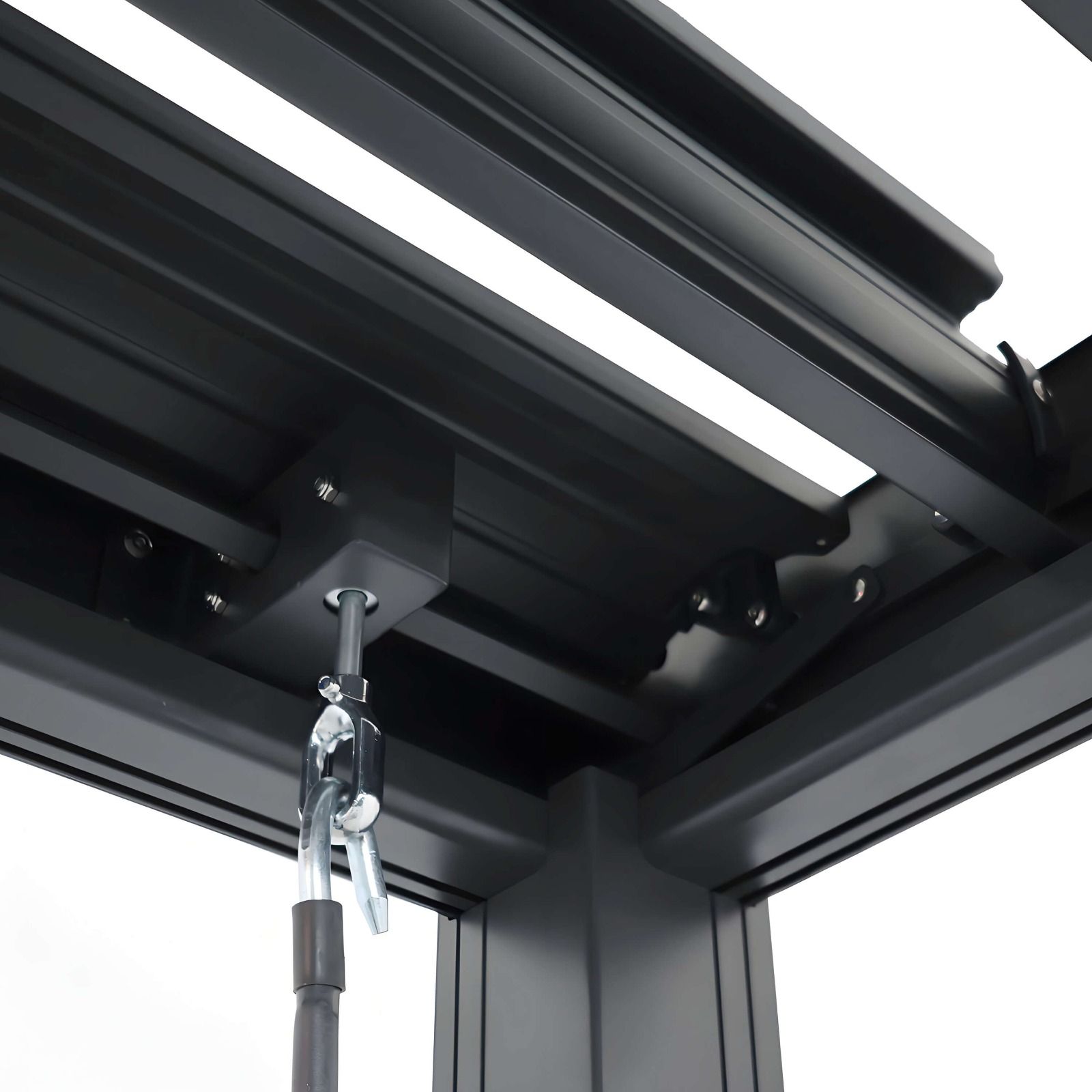 Aluminum Garden Pergola with Adjustable Roof Anthracite 3 x 4 m