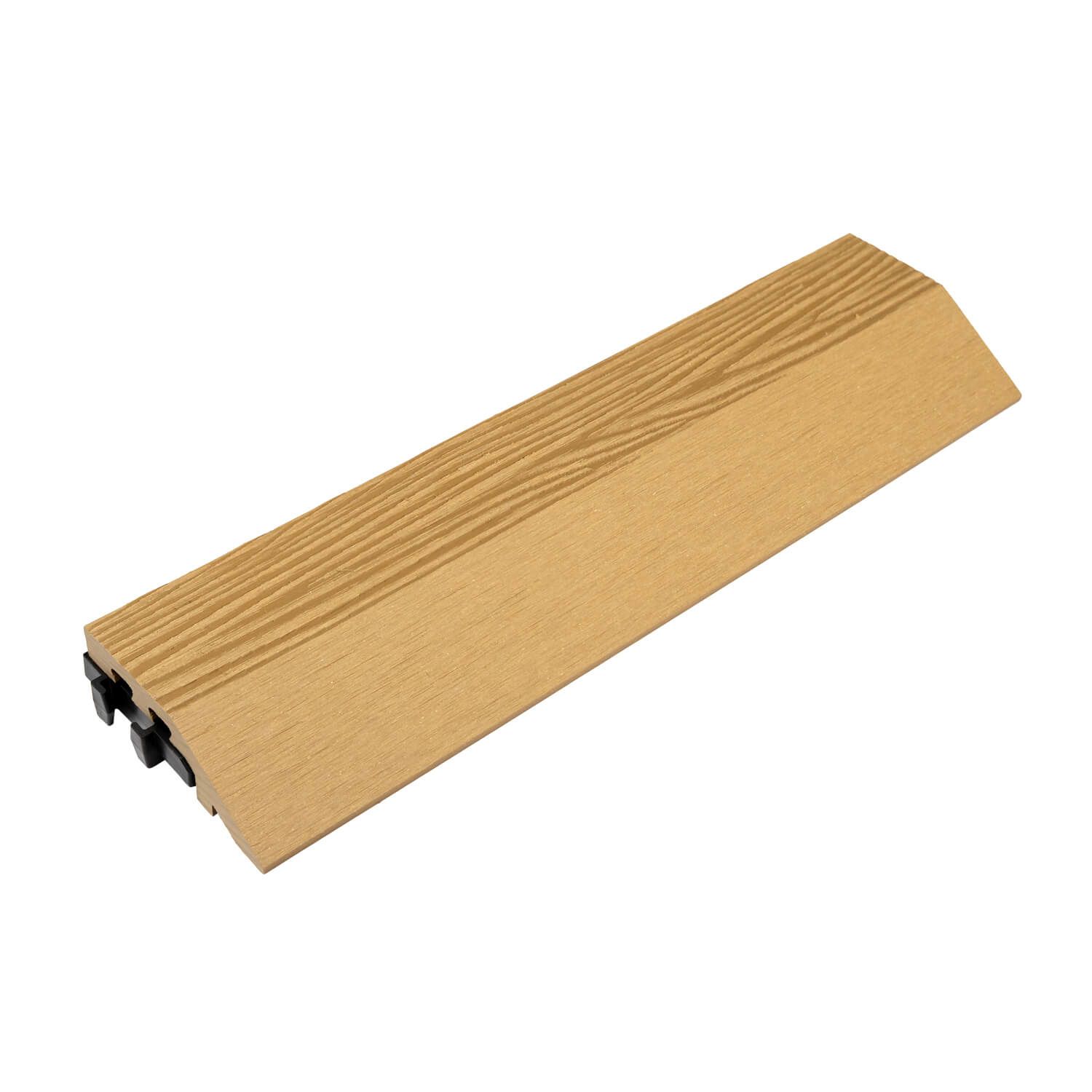 3D Composite Side Decking Tile Honey Teak