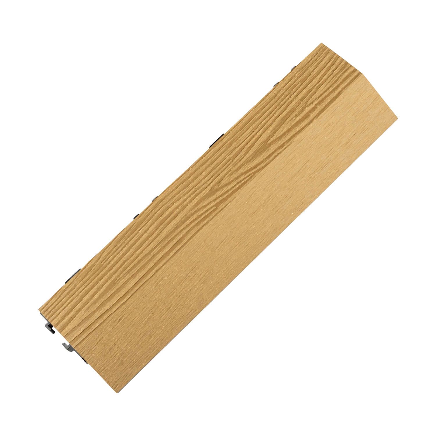 3D Composite Side Decking Tile Honey Teak