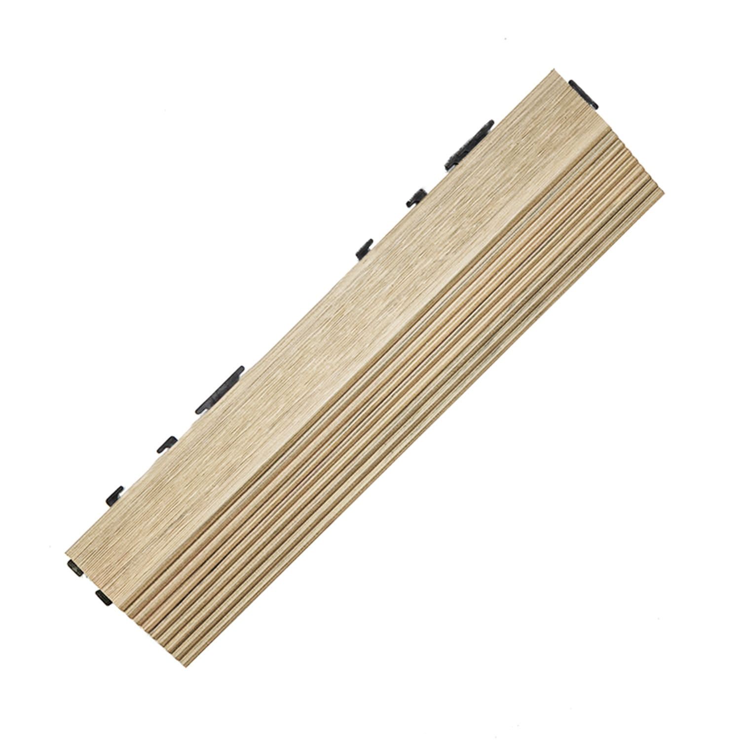 Premium Composite Decking Tile Side Ecru