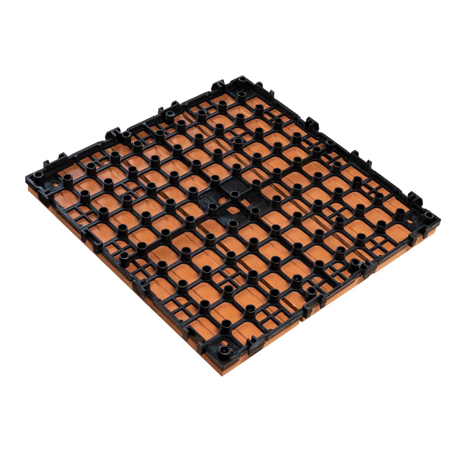 3D Solid Composite Decking Tile Light Brown 30 x 30 x 2,5 cm 3D Solid Composite Decking Tile Light Brown 30 x 30 x 2,5 cm
