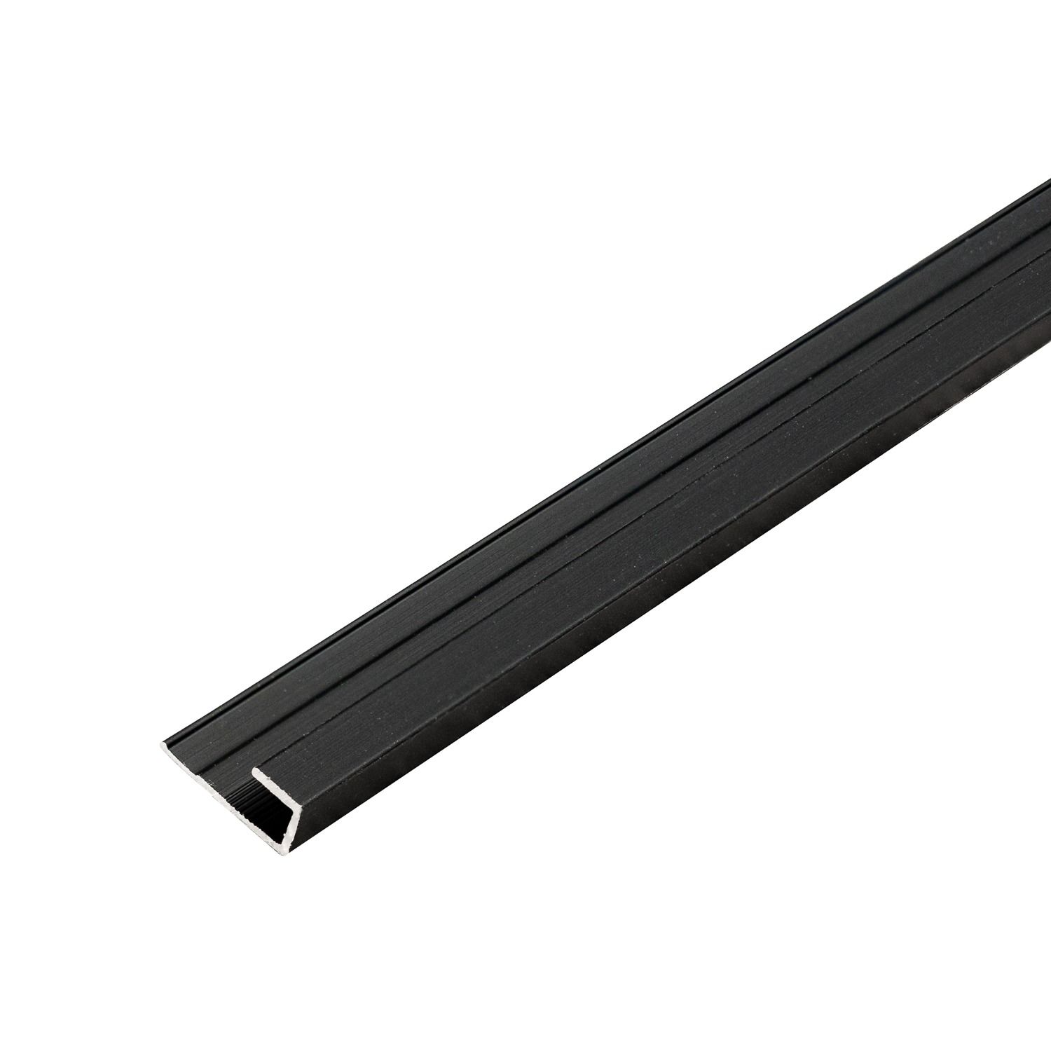 Aluminium Edge Trim Profile 4.5 mm for Wall Panels Black Matt – 2.9 m