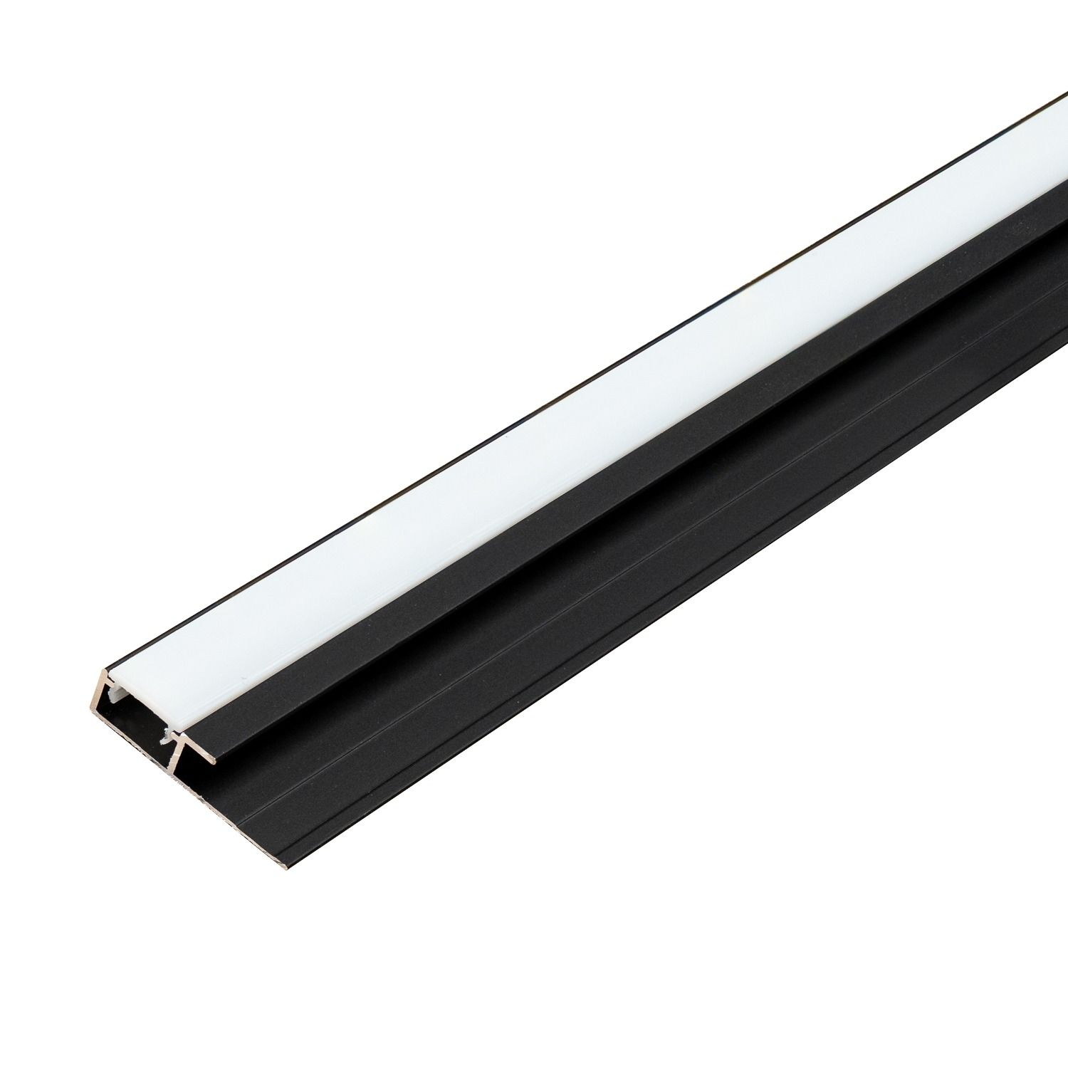 Aluminium LED Edge Trim Profile 4.5 mm for Wall Panel SPC Black Matt – 2.9 m Aluminium LED Edge Trim Profile 4.5 mm for Wall Panel SPC Black Matt – 2.9 m