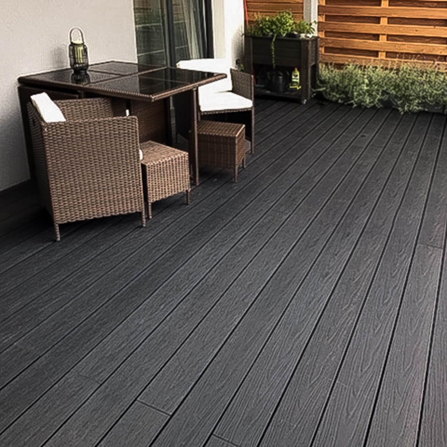 Deska Tarasowa Kompozytowa Premium Gray / Antracyt – dł. 4 m