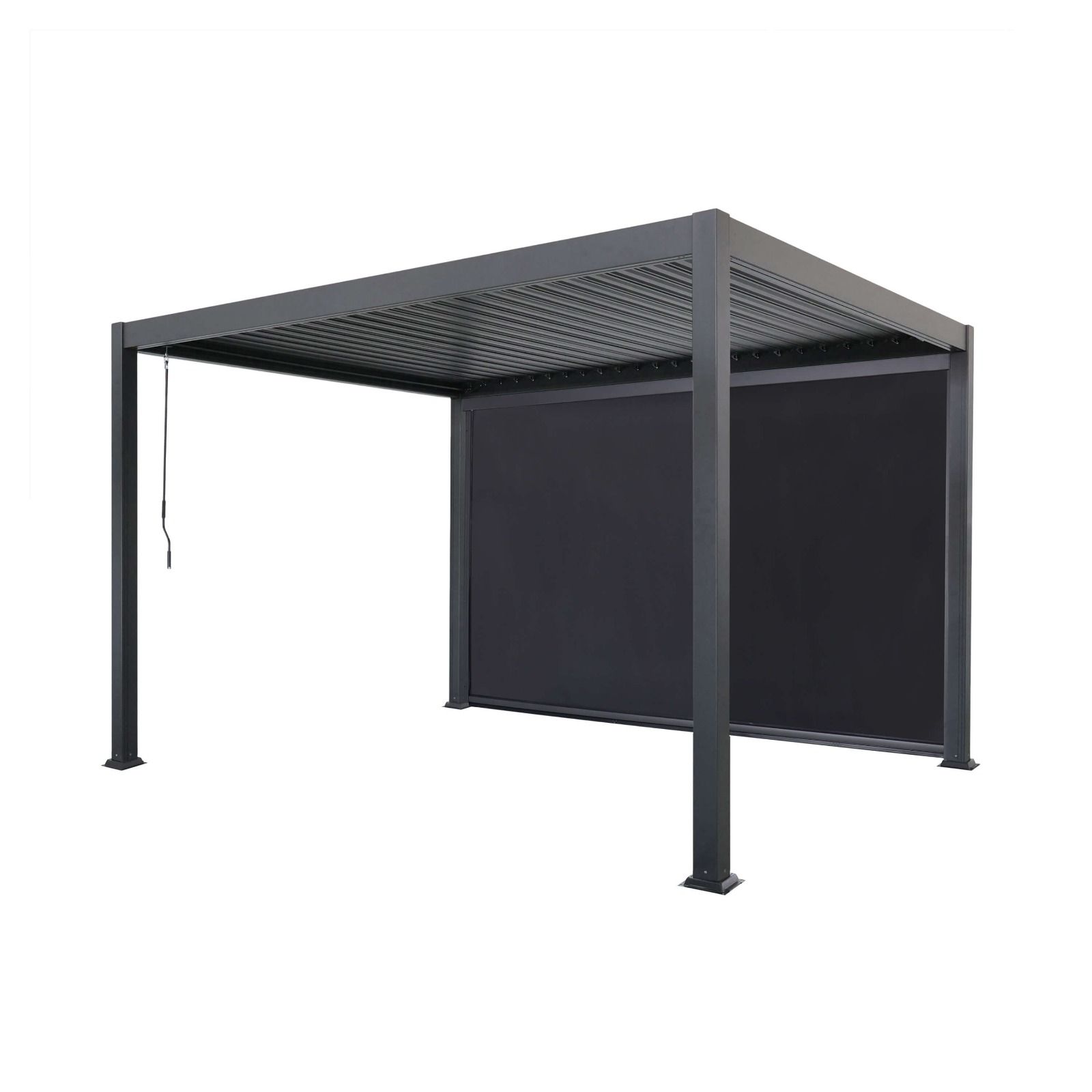 Roll-down Blind for Garden Pergola Anthracite 3 m
