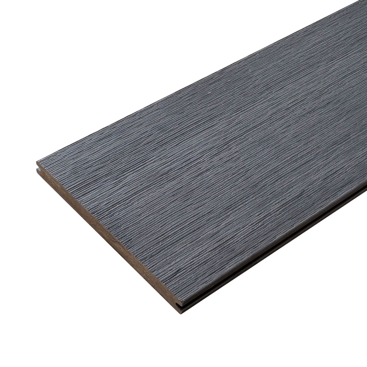 Solid XL Composite Decking Board Gray – 3 m