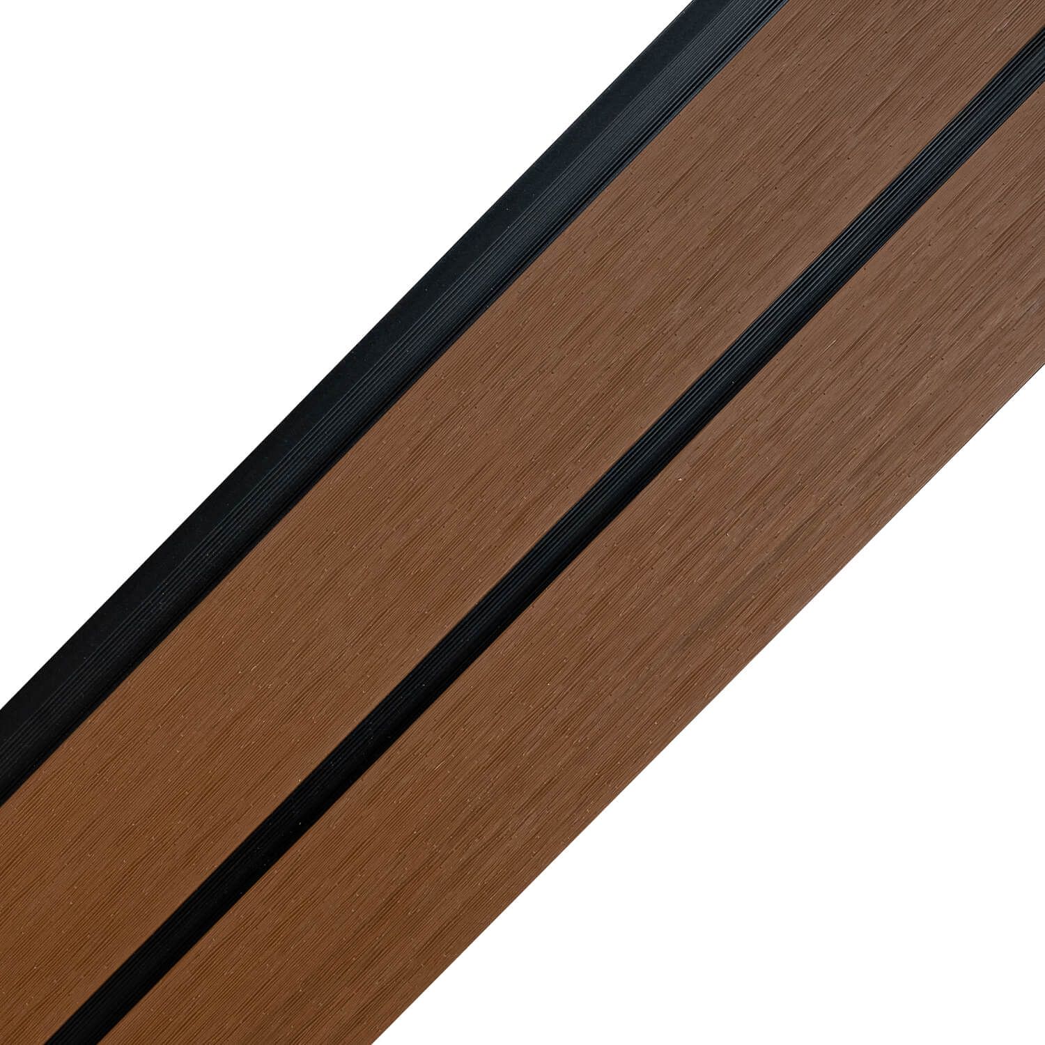 Slatted Fence Board DOU Premium Teak / Black - 1,8 m