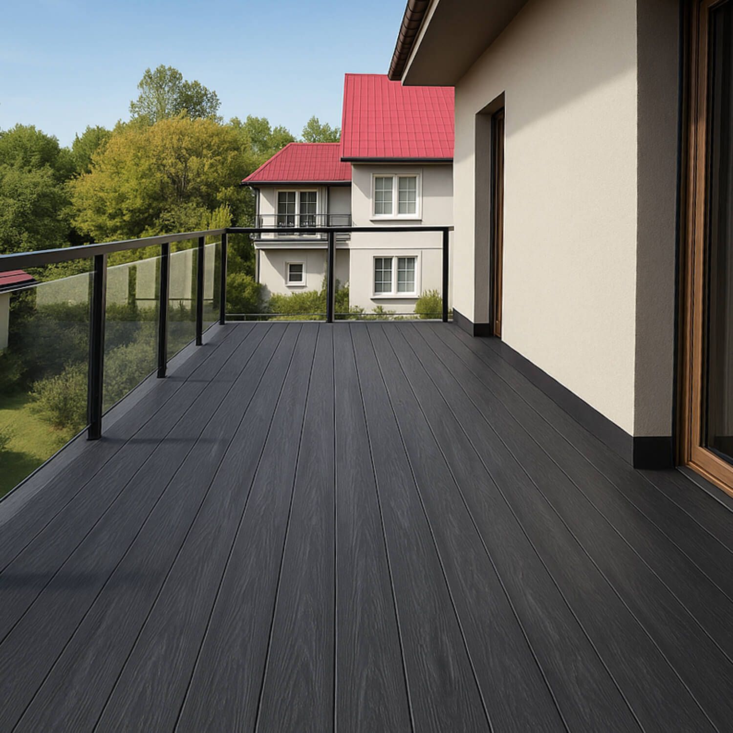 Deska Tarasowa Kompozytowa Solid Premium Antracyt – dł. 4 m