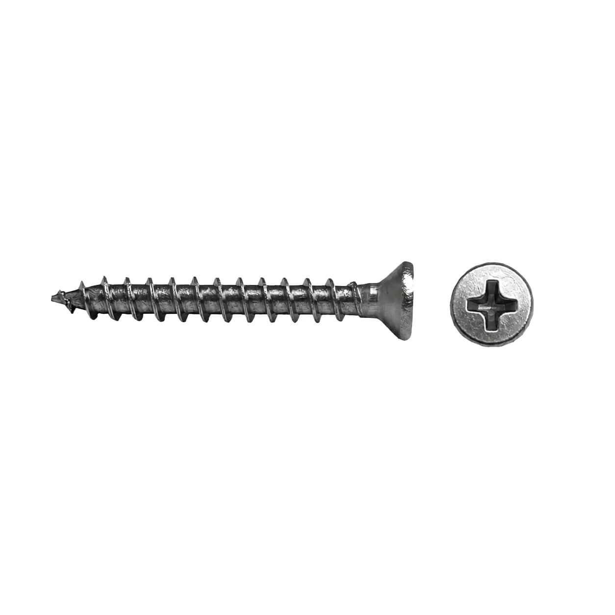 Stainless Steel Screw 4 x 30 mm Silver – 100 pcs Stainless Steel Screw 4 x 30 mm Silver – 100 pcs
