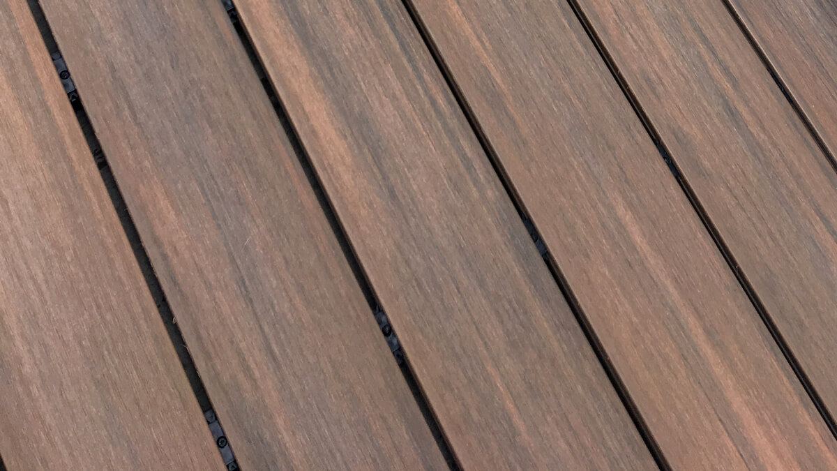 Balcony made of composite decking board Premium Teak