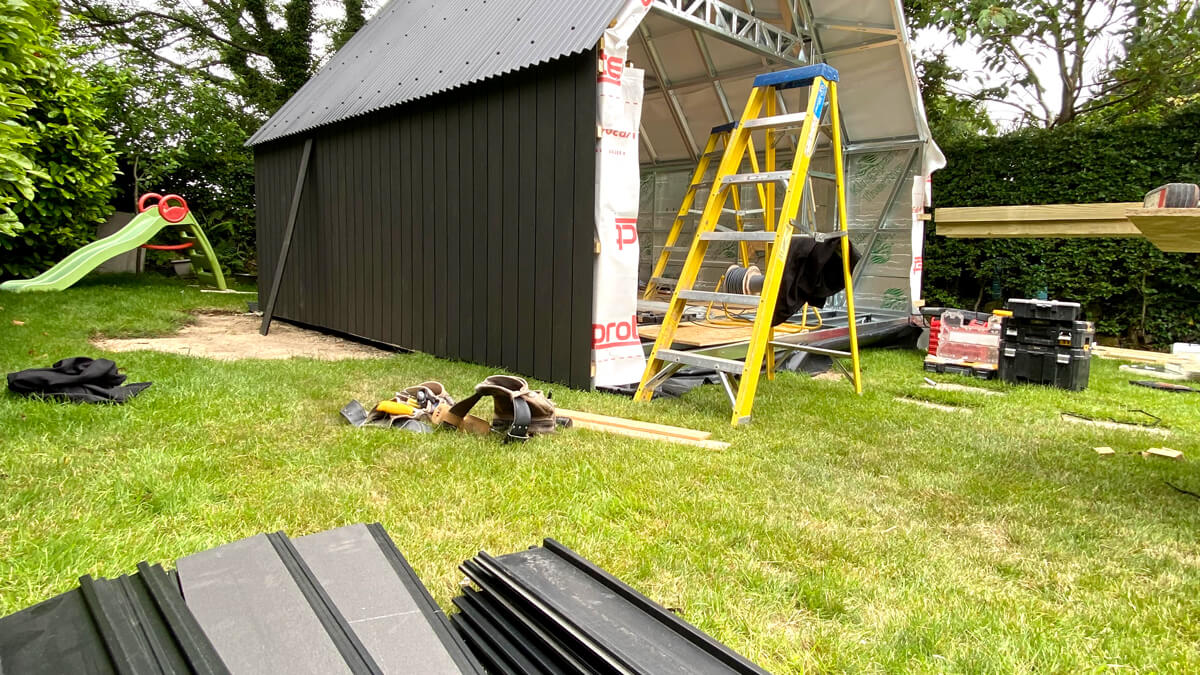 Garage cladding - facade boards Standard Anthracite