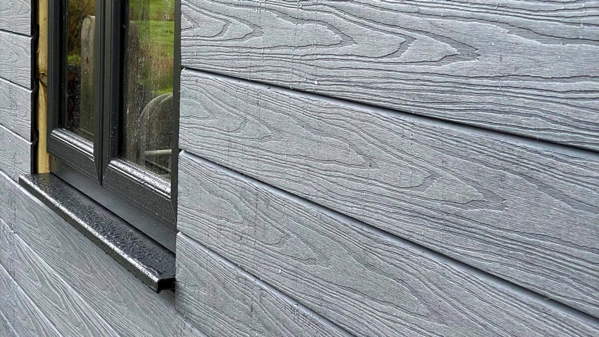 Holiday cottages – composite cladding boards Premium Gray