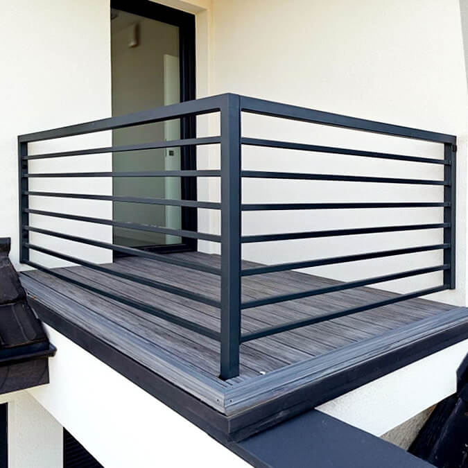 Spacious Terrace with Premium Gray Composite Decking