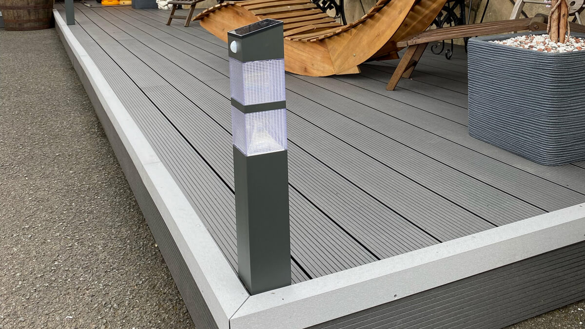 Terrace in Warsaw - WPC decking board Standard Anthracite