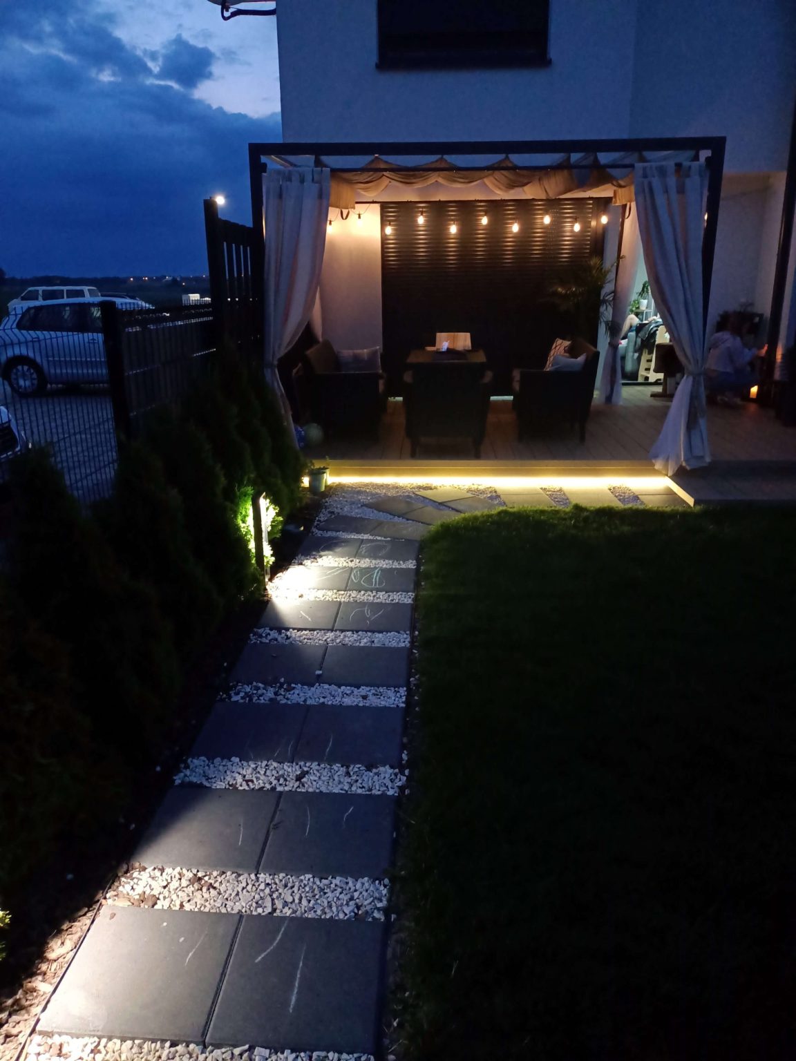 Terrace Design with Standard Honey Teak Composite Decking