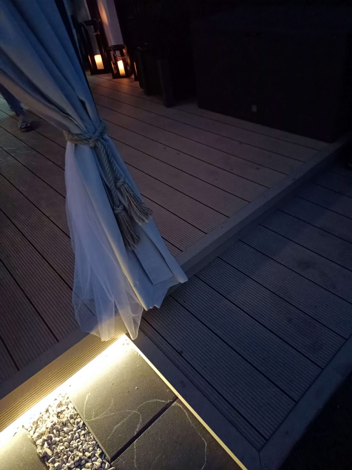 Terrace Design with Standard Honey Teak Composite Decking