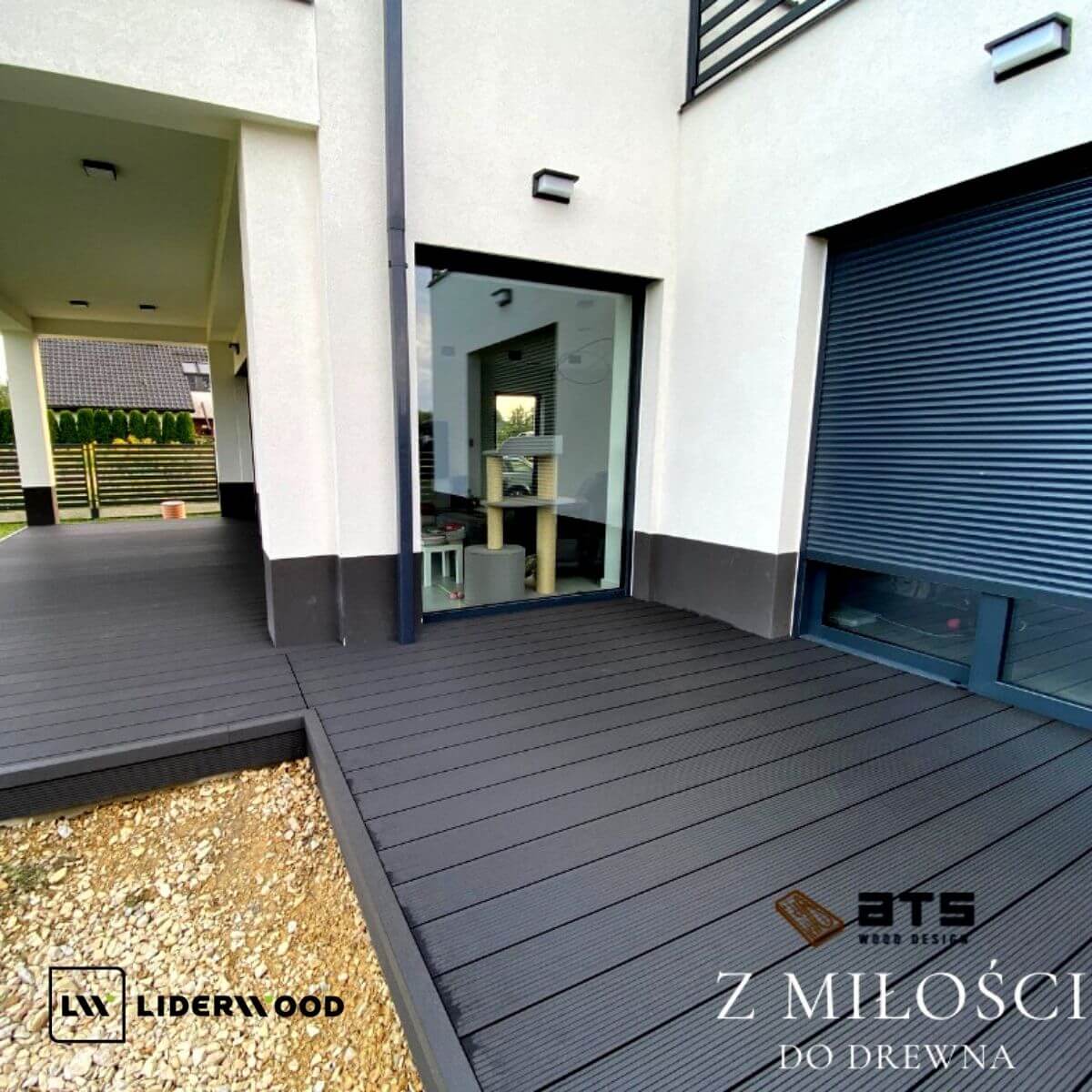 Standard Anthracite composite decking board – the perfect finish for your terrace