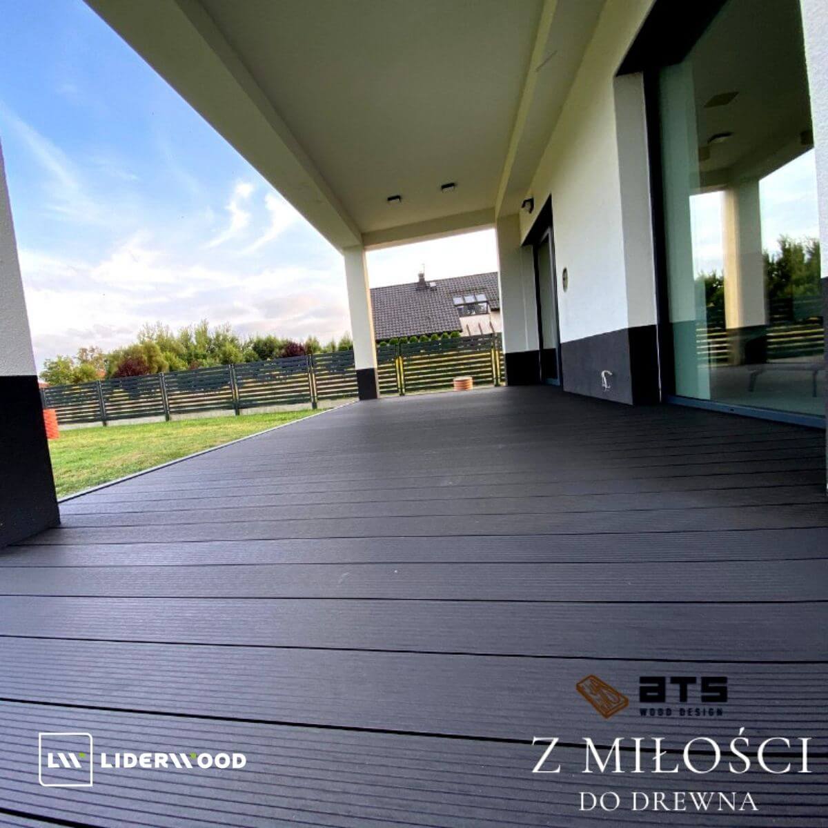 Standard Anthracite composite decking board – the perfect finish for your terrace