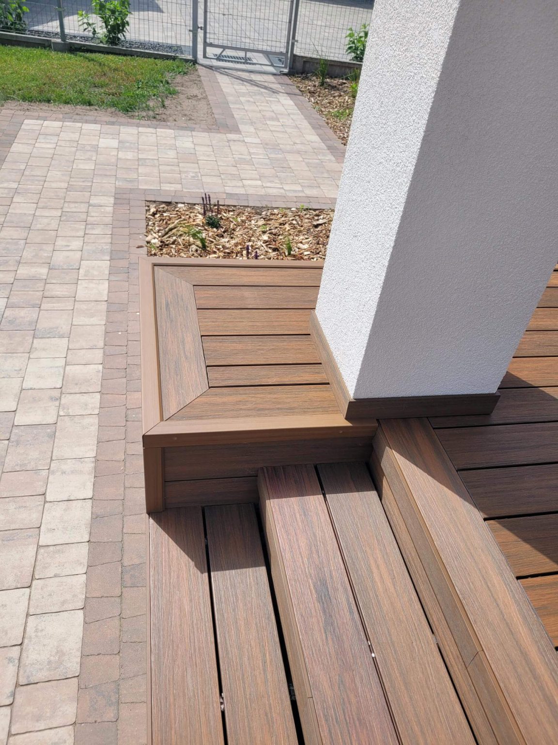 Terrace Made of Premium Teak Composite Decking Boards
