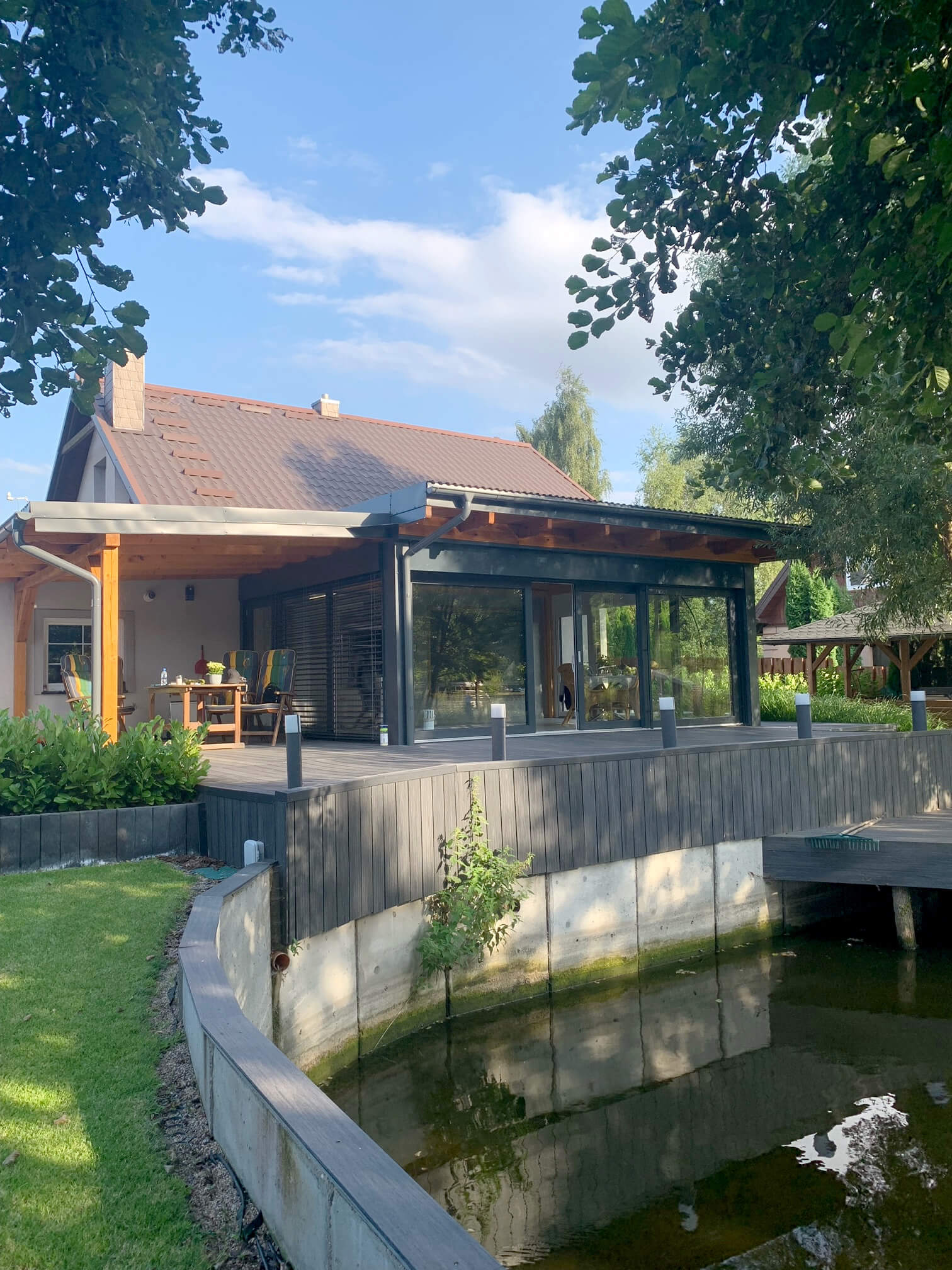 Large composite decking Premium Anthracite