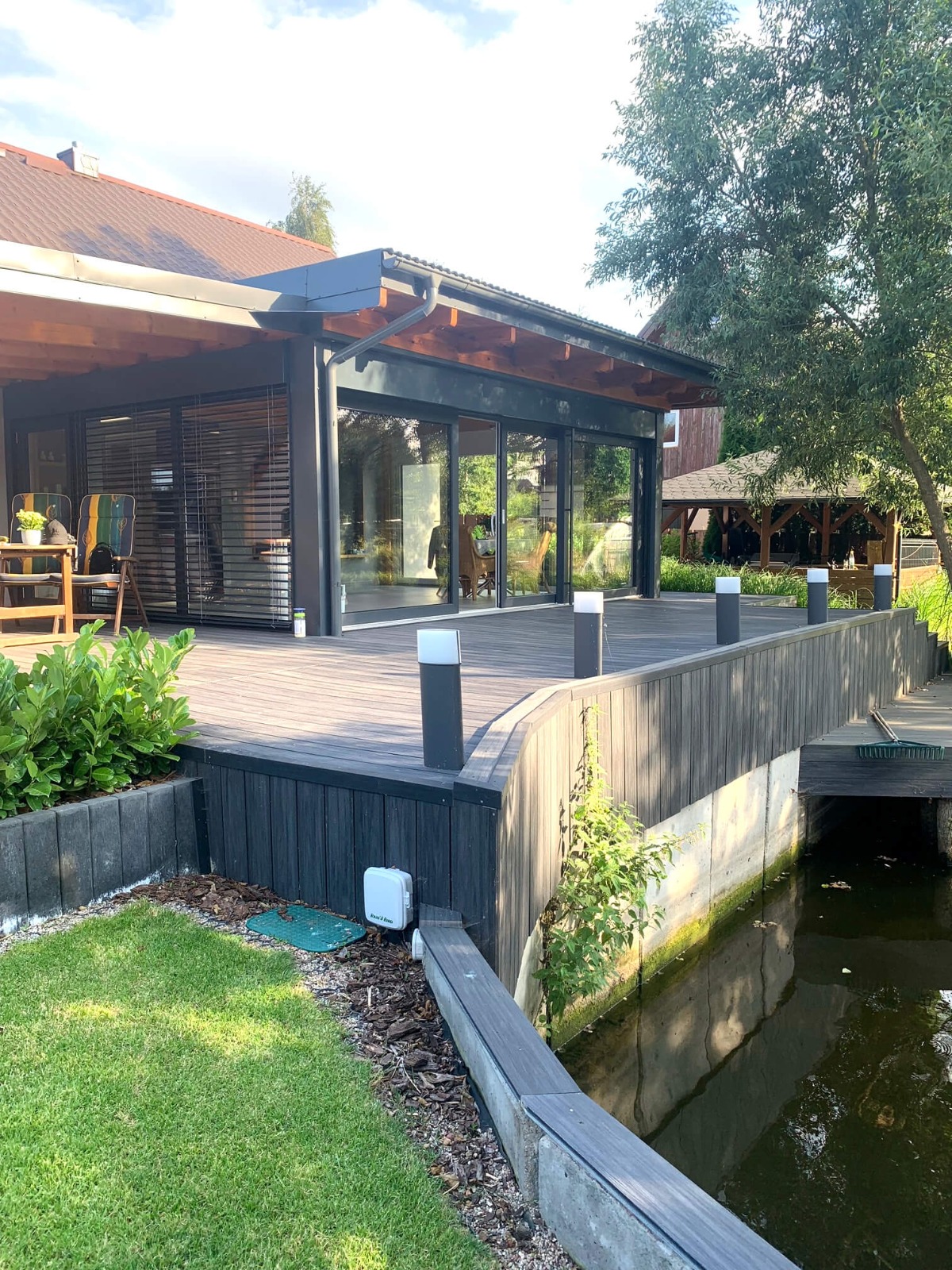 Large composite decking Premium Anthracite