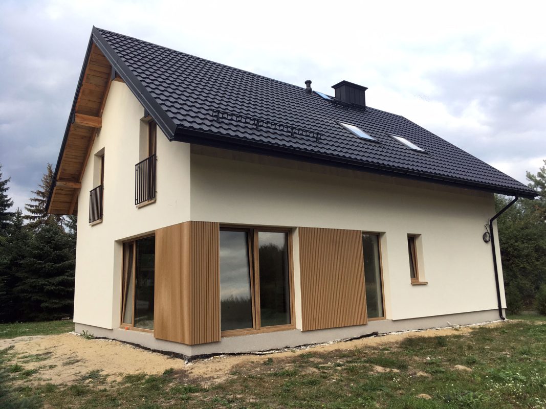 Composite Oak lamella facade