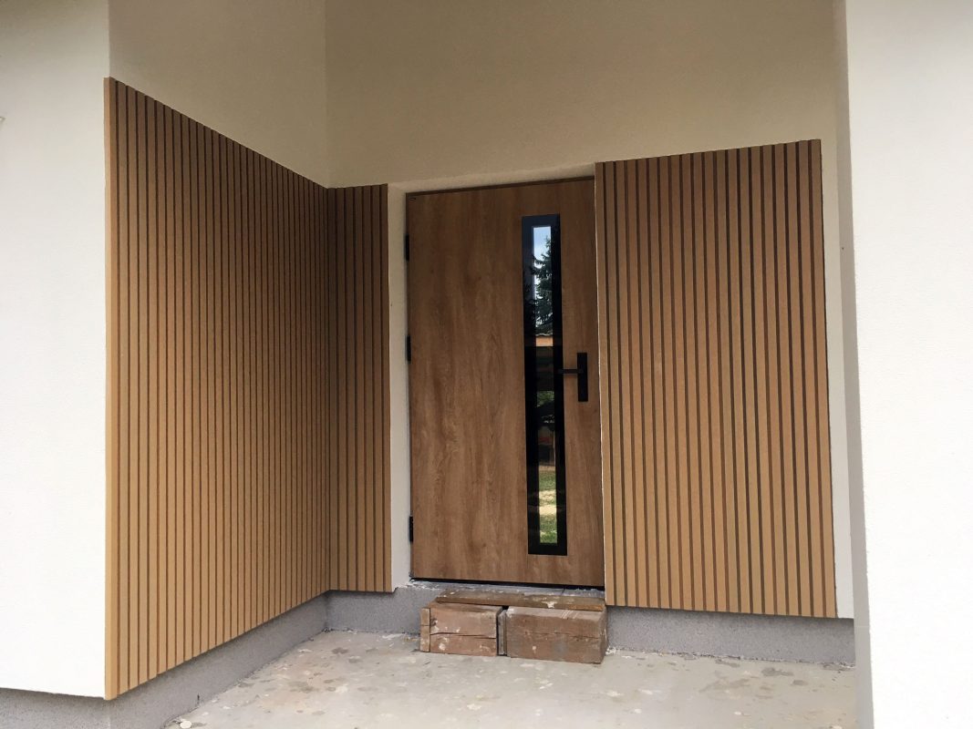 Composite Oak lamella facade