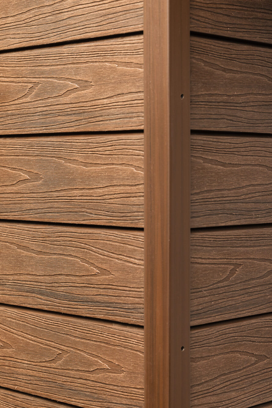 Exposition in Rumia showroom - composite boards and lamellas 