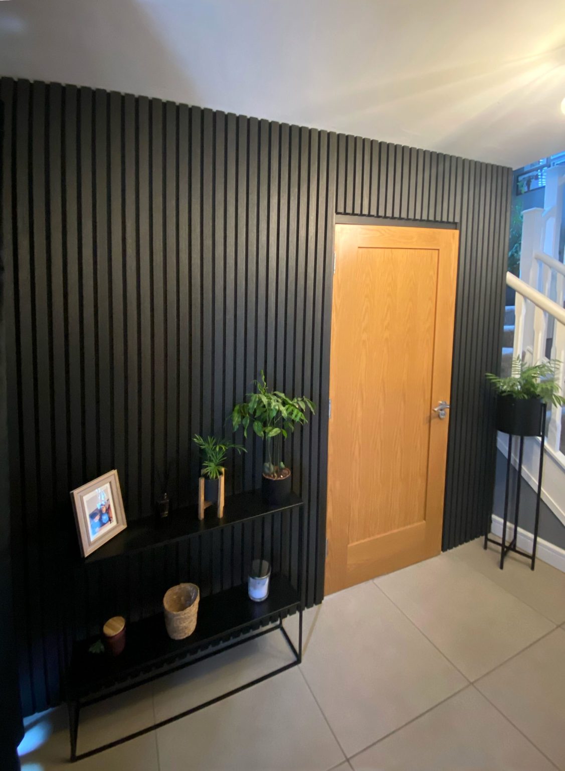 Indoor composite lamella panels – composite board Graphite