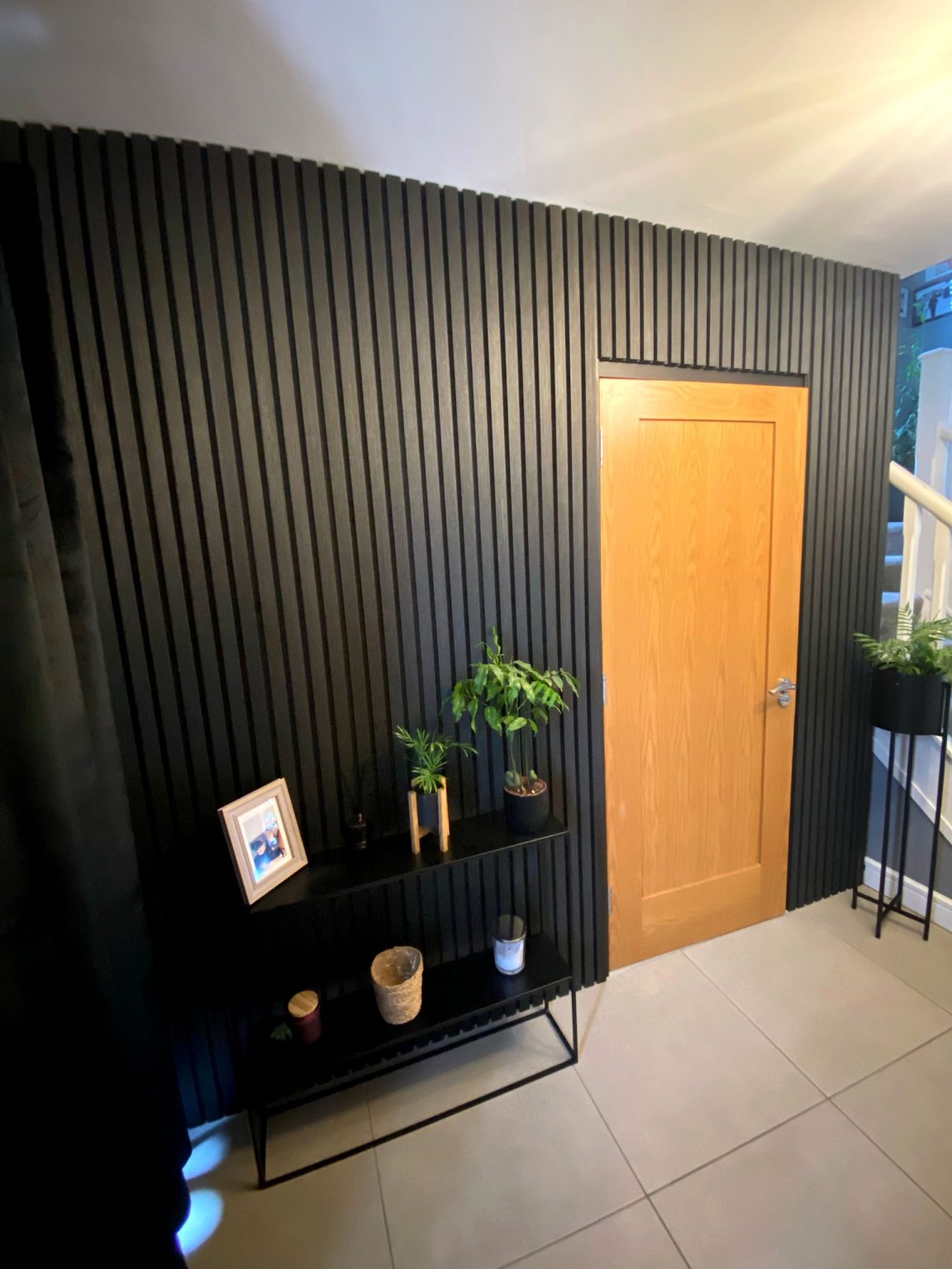Indoor composite lamella panels – composite board Graphite