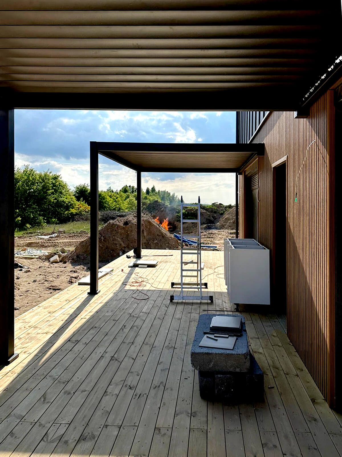 Premium Winchester Oak Facade Slats – Louvered Facade