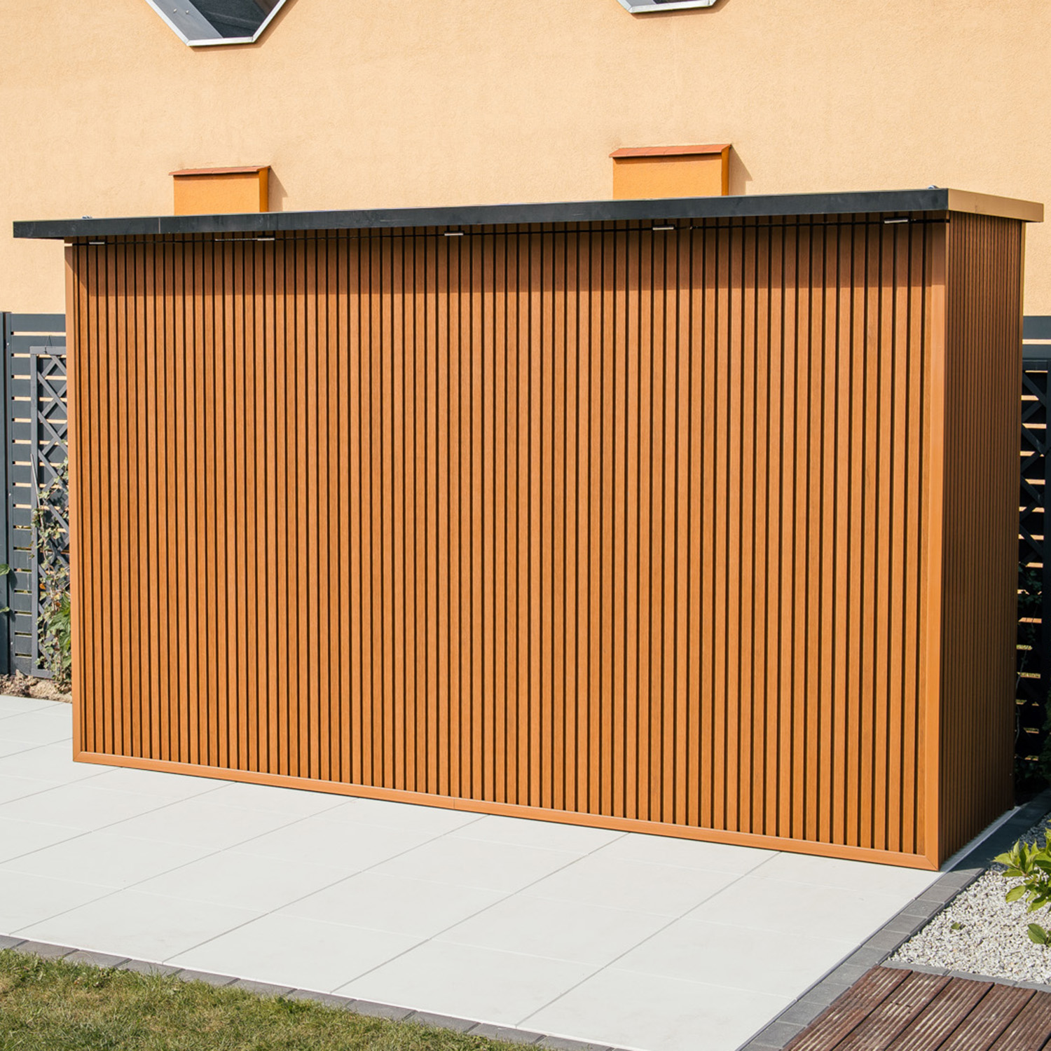 saltrino gardenbox lamele teak lamele kompozytowe liderwood kuchnia ogrodowa