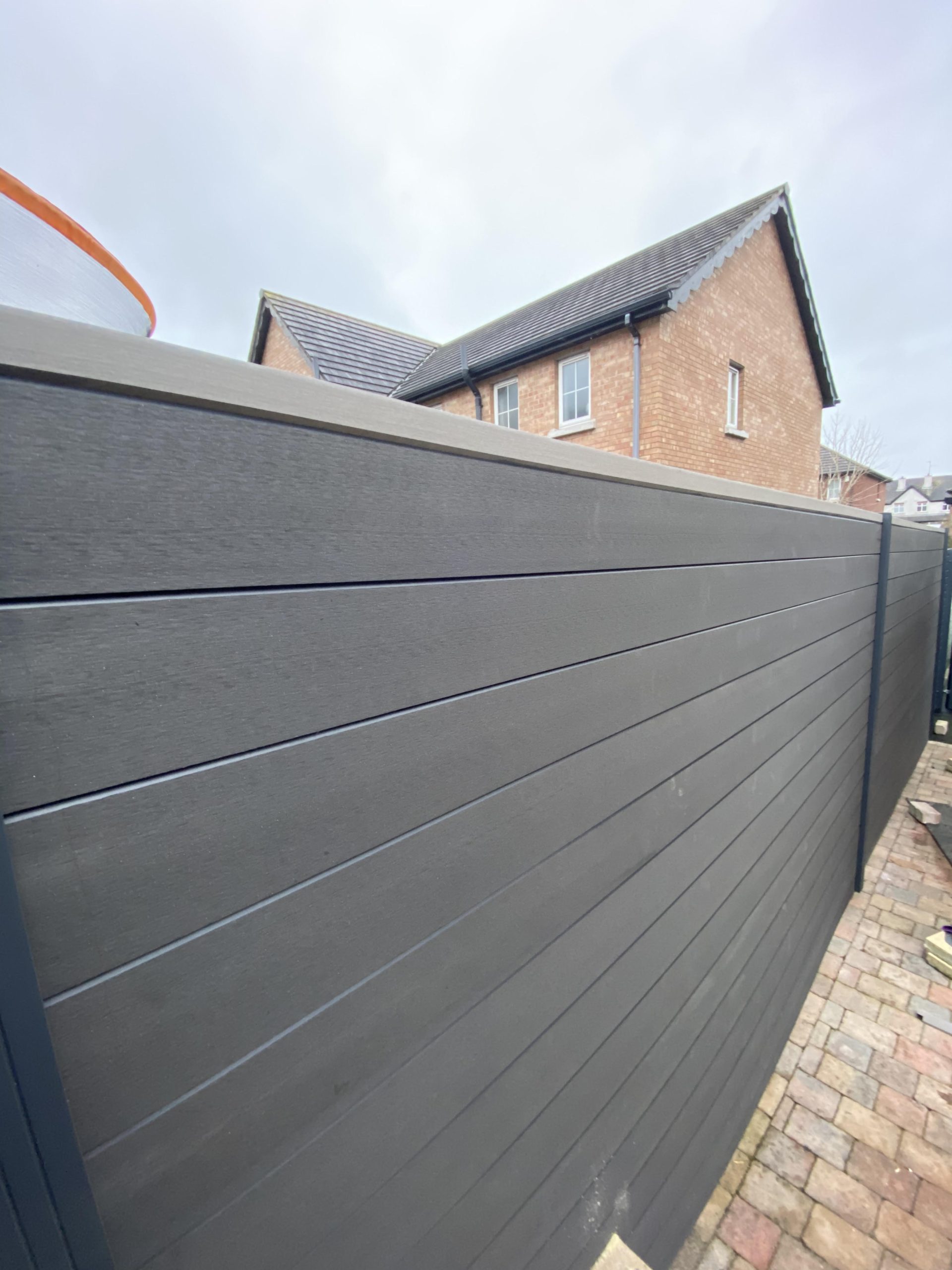 Fence Made of Standard Anthracite Composite Boards