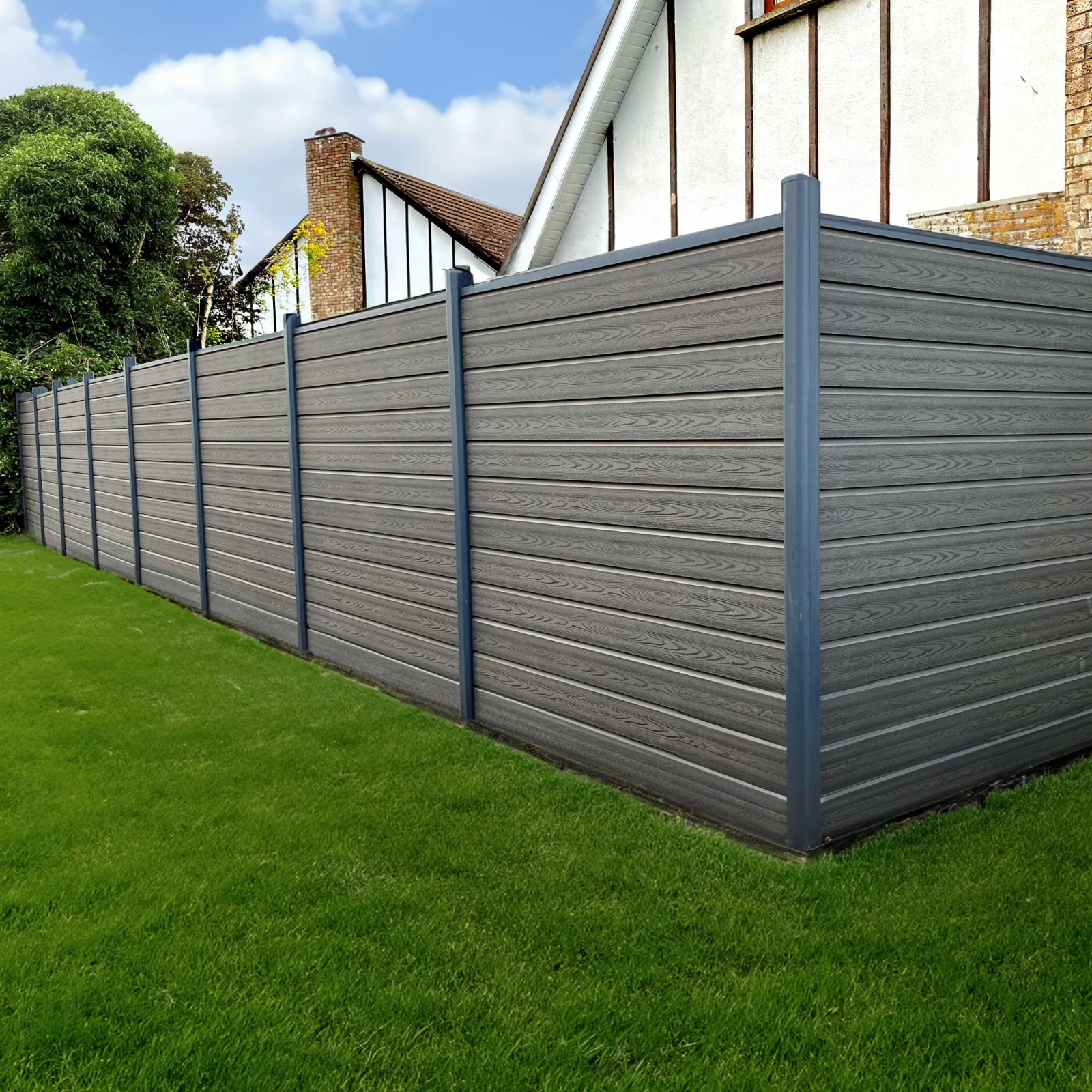 Fence Board Premium 3D Anthracite – The Perfect Addition to Your Garden