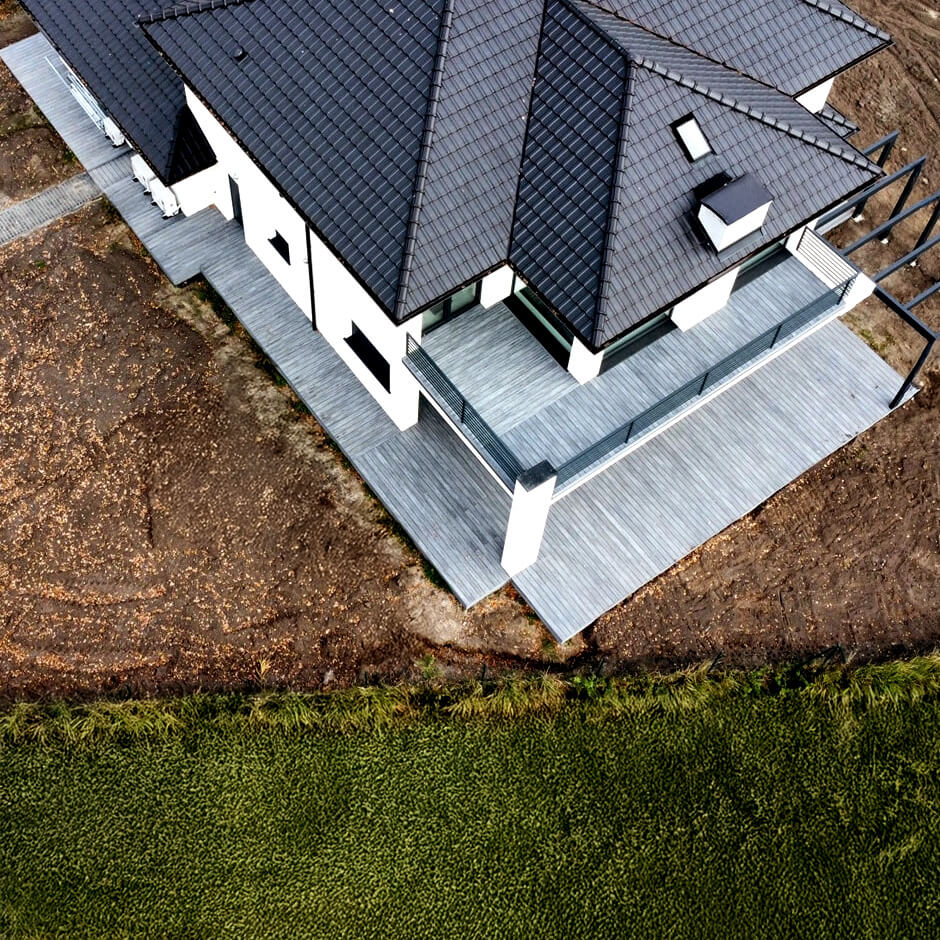 Spacious Terrace with Premium Gray Composite Decking