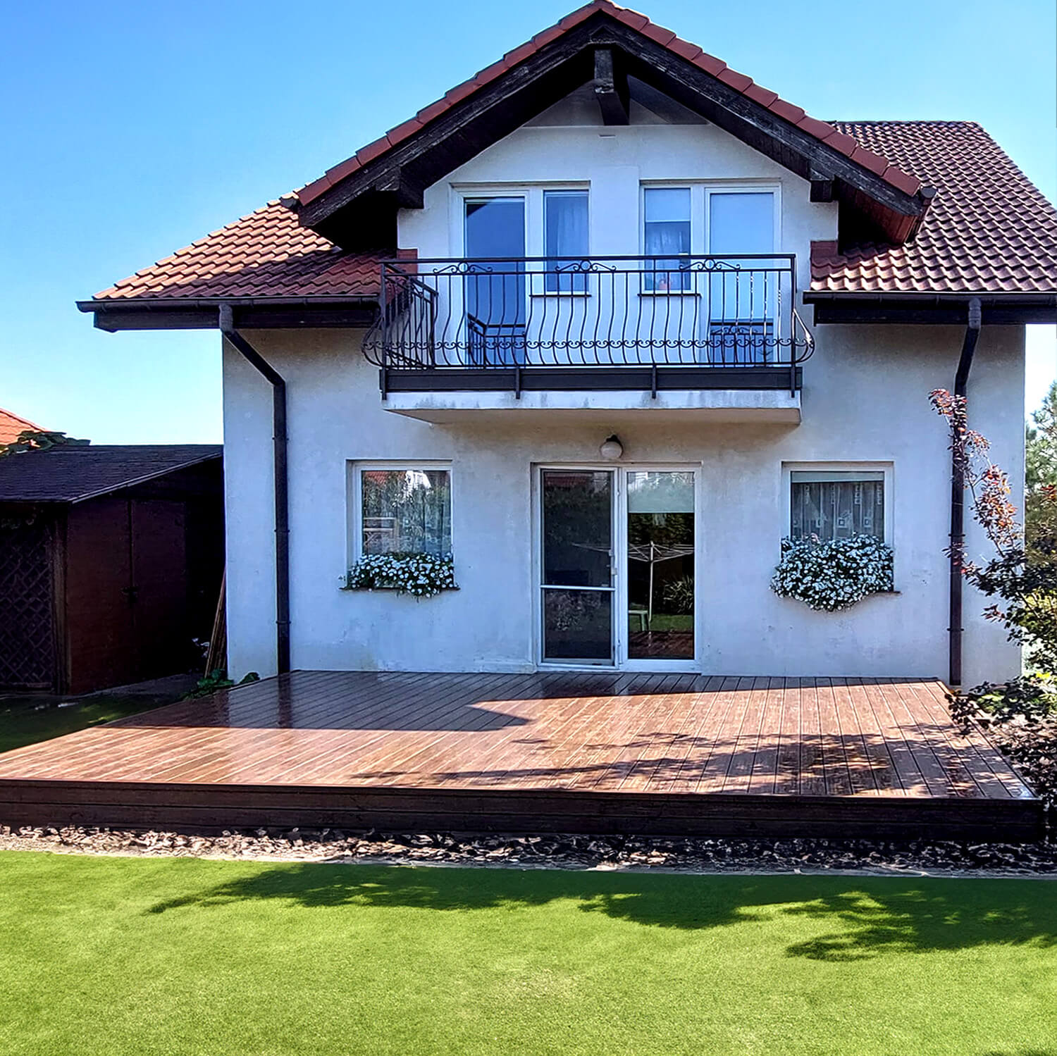 Complete Terrace Makeover with Premium Redwood Composite Decking Boards