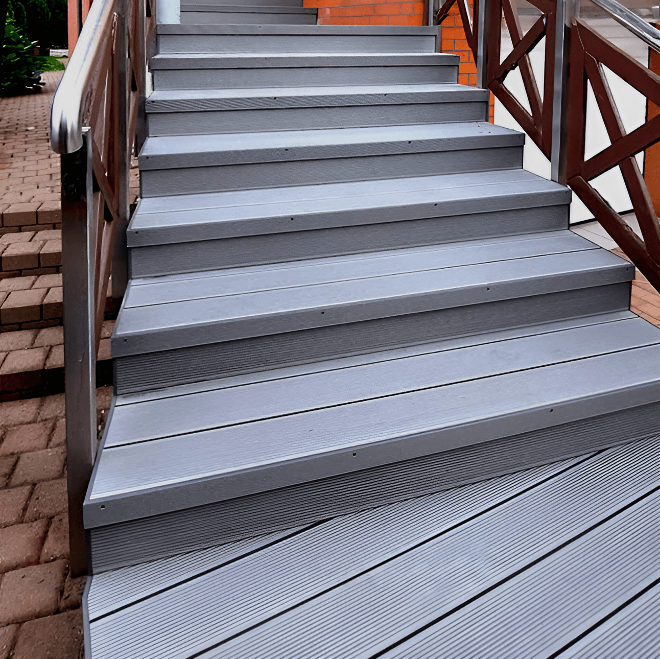 Stairs with Character – Project Using 3D Grey Composite Decking